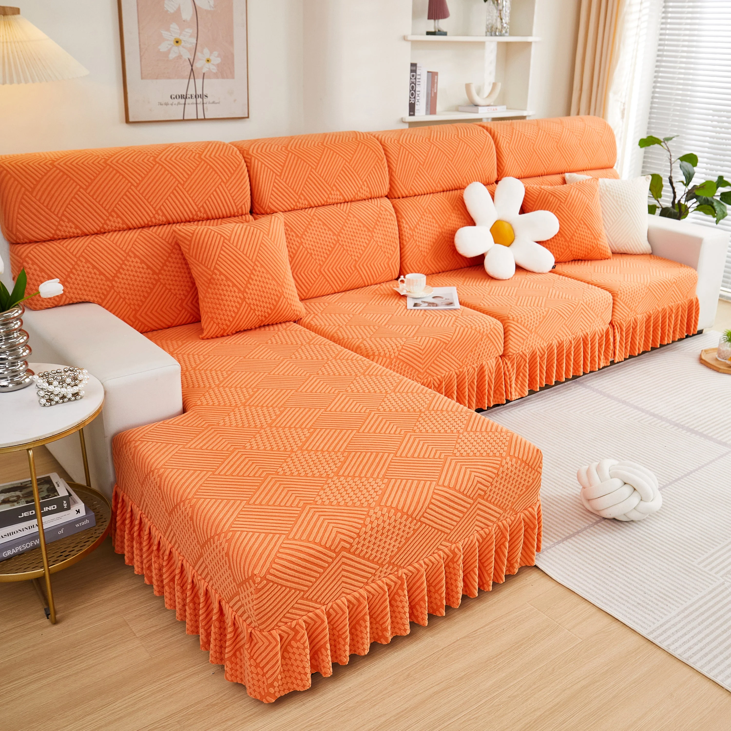 Stretch Sofa Covers for Couch Seats and Cushions, Suitable for 1/2/3/4/L Seater Sofas and Couches - Image 94