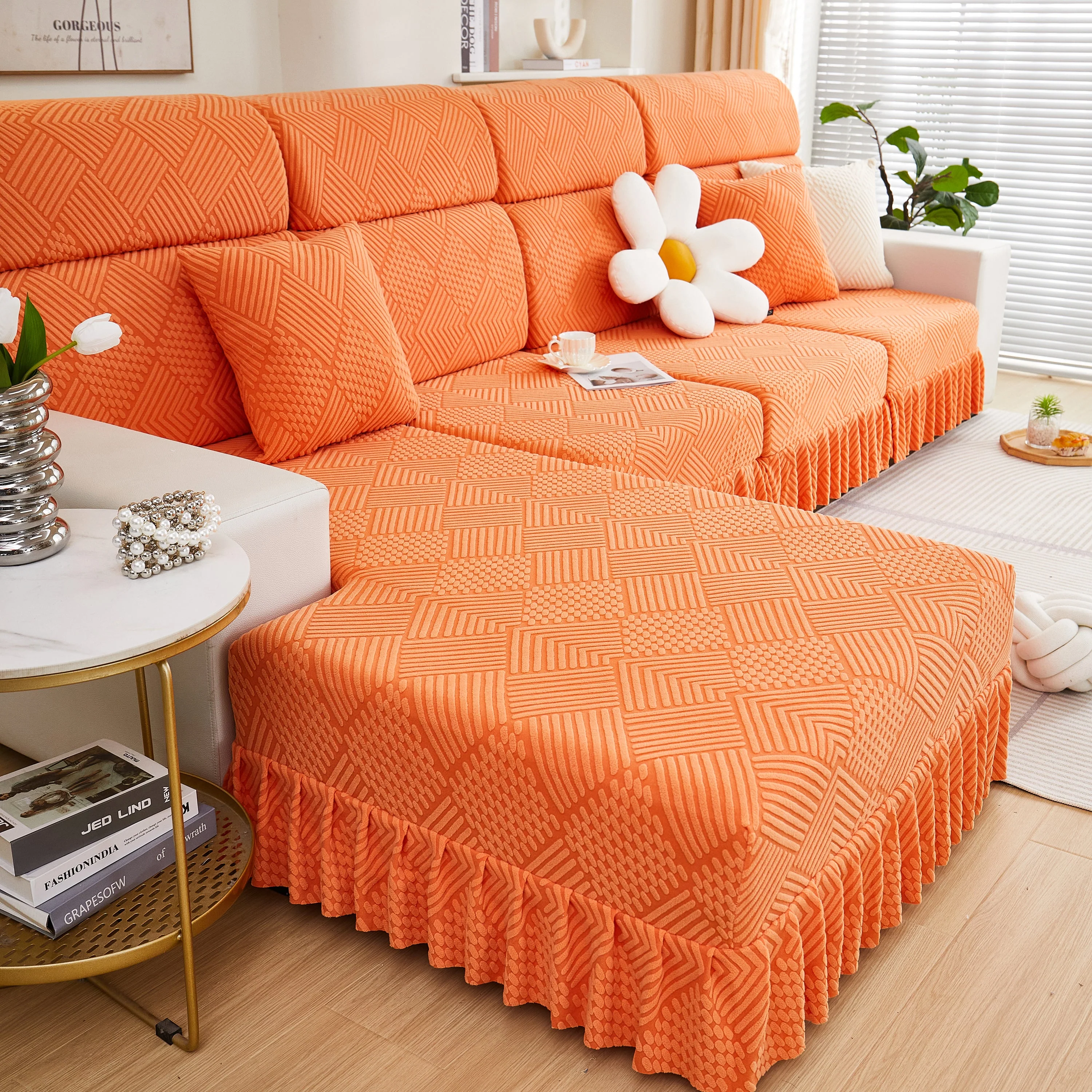 Stretch Sofa Covers for Couch Seats and Cushions, Suitable for 1/2/3/4/L Seater Sofas and Couches - Image 97