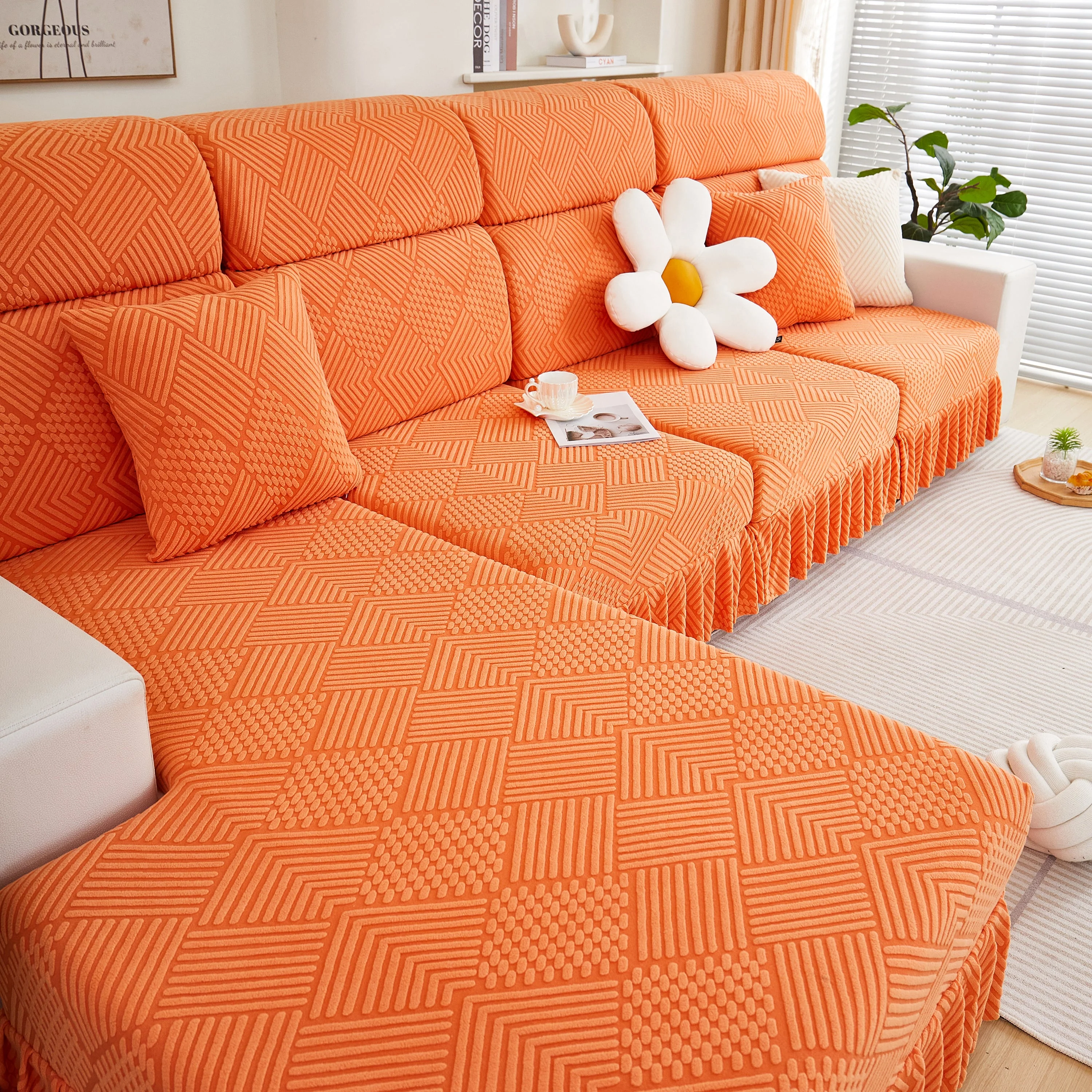 Stretch Sofa Covers for Couch Seats and Cushions, Suitable for 1/2/3/4/L Seater Sofas and Couches - Image 98
