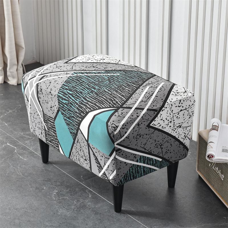 Stretch Spandex Nordic Floral Removable Wing Chair Cover, Relaxing Seat Covers Slipcovers for Armchairs - Image 33