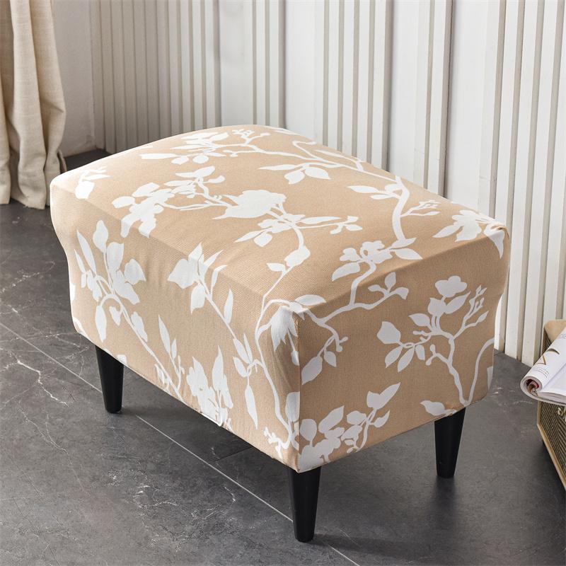 Stretch Spandex Nordic Floral Removable Wing Chair Cover, Relaxing Seat Covers Slipcovers for Armchairs - Image 34