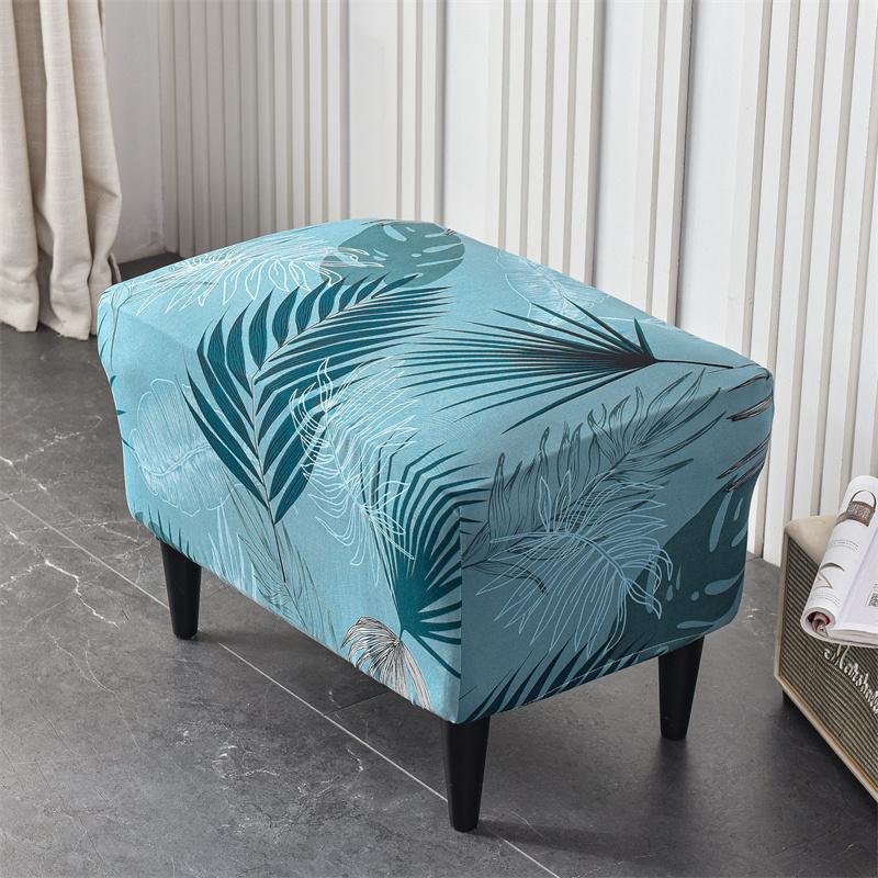 Stretch Spandex Nordic Floral Removable Wing Chair Cover, Relaxing Seat Covers Slipcovers for Armchairs - Image 49