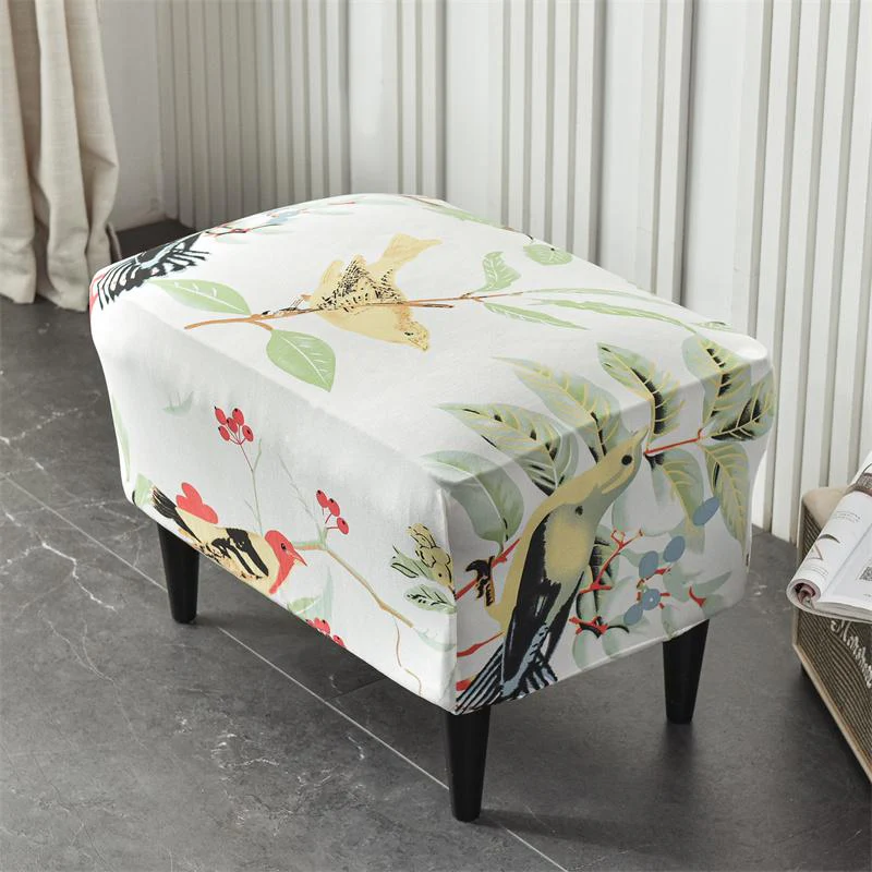 Stretch Spandex Nordic Floral Removable Wing Chair Cover, Relaxing Seat Covers Slipcovers for Armchairs - Image 72