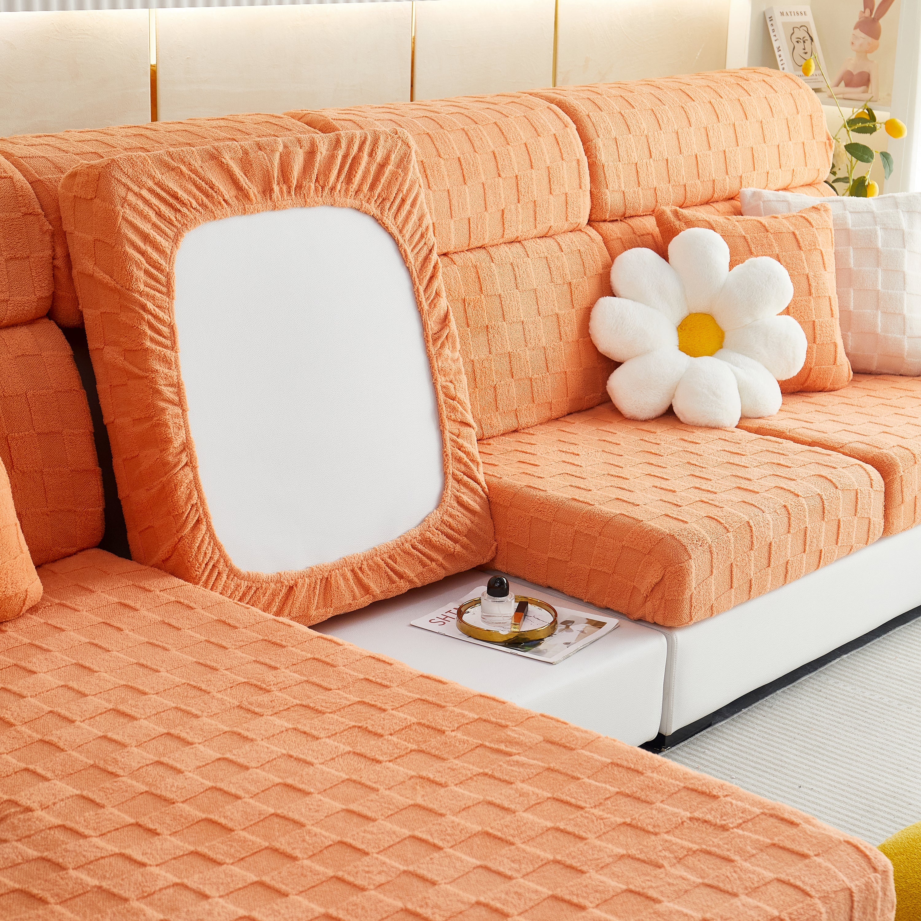 Stretchable Cotton Velvet Sofa Cover Furniture Covers for Pets Slipcovers and Couch Cushion Covers - Image 23