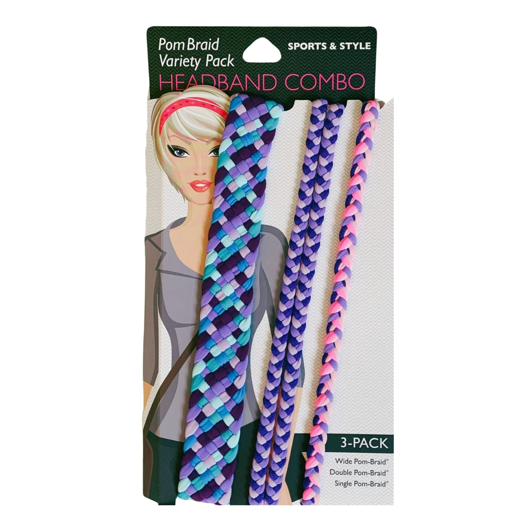 Stretchy Braid and Knotted Headbands | Yoga Workout Headband Packs and Singles - Image 2