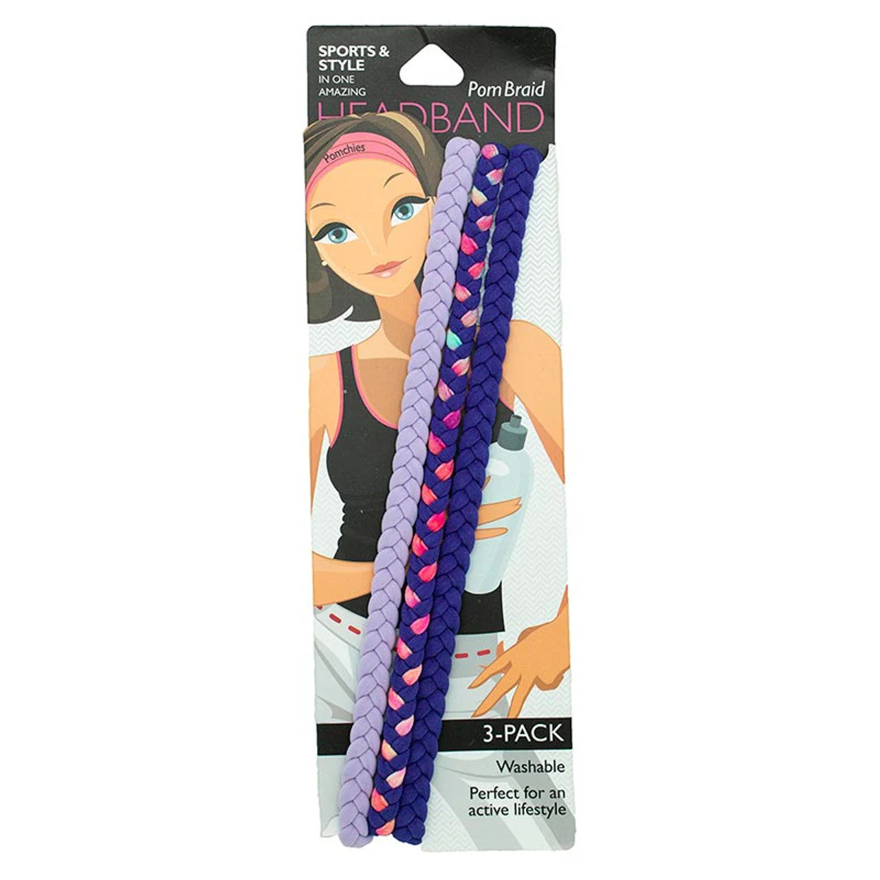Stretchy Braid and Knotted Headbands | Yoga Workout Headband Packs and Singles - Image 56