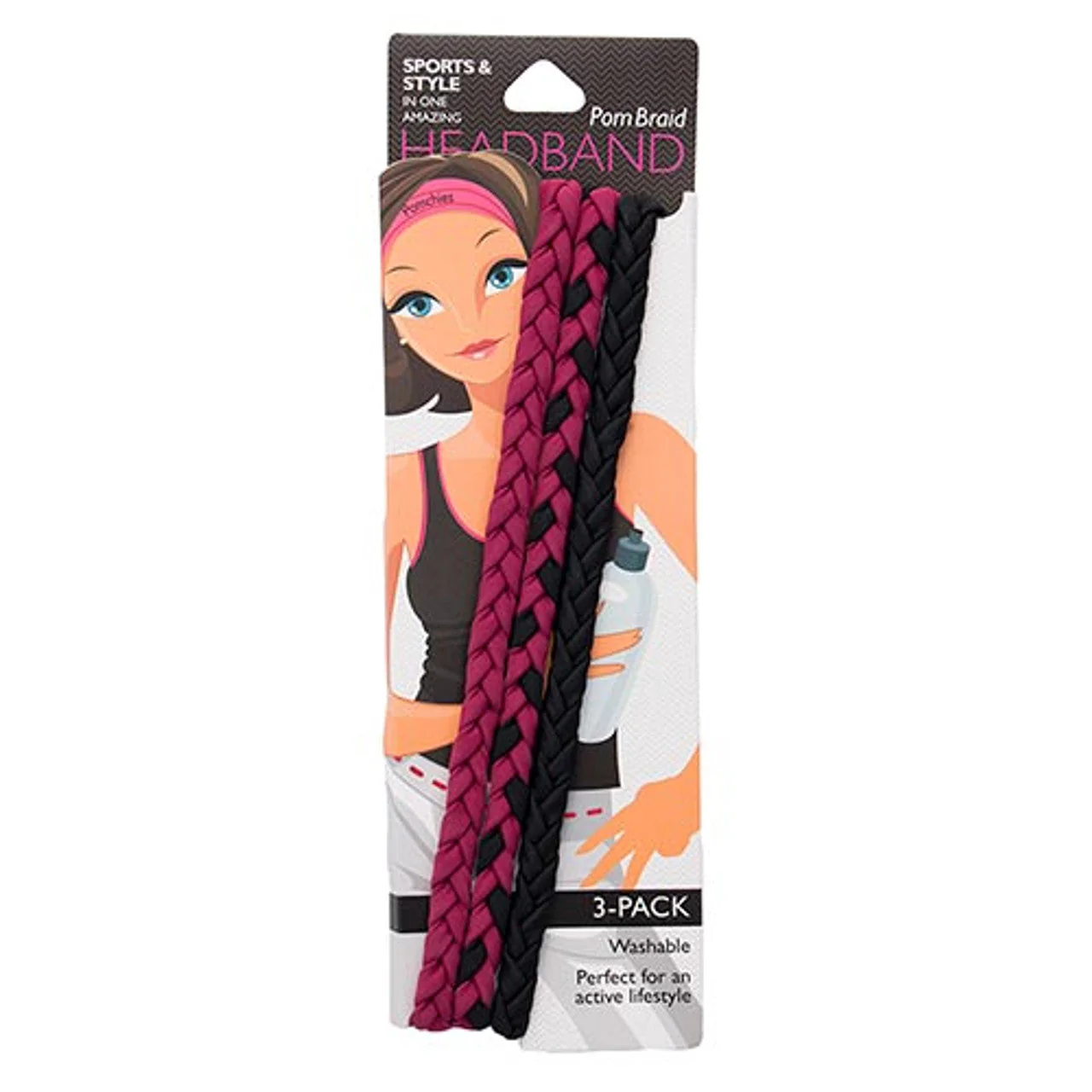 Stretchy Braid and Knotted Headbands | Yoga Workout Headband Packs and Singles - Image 57