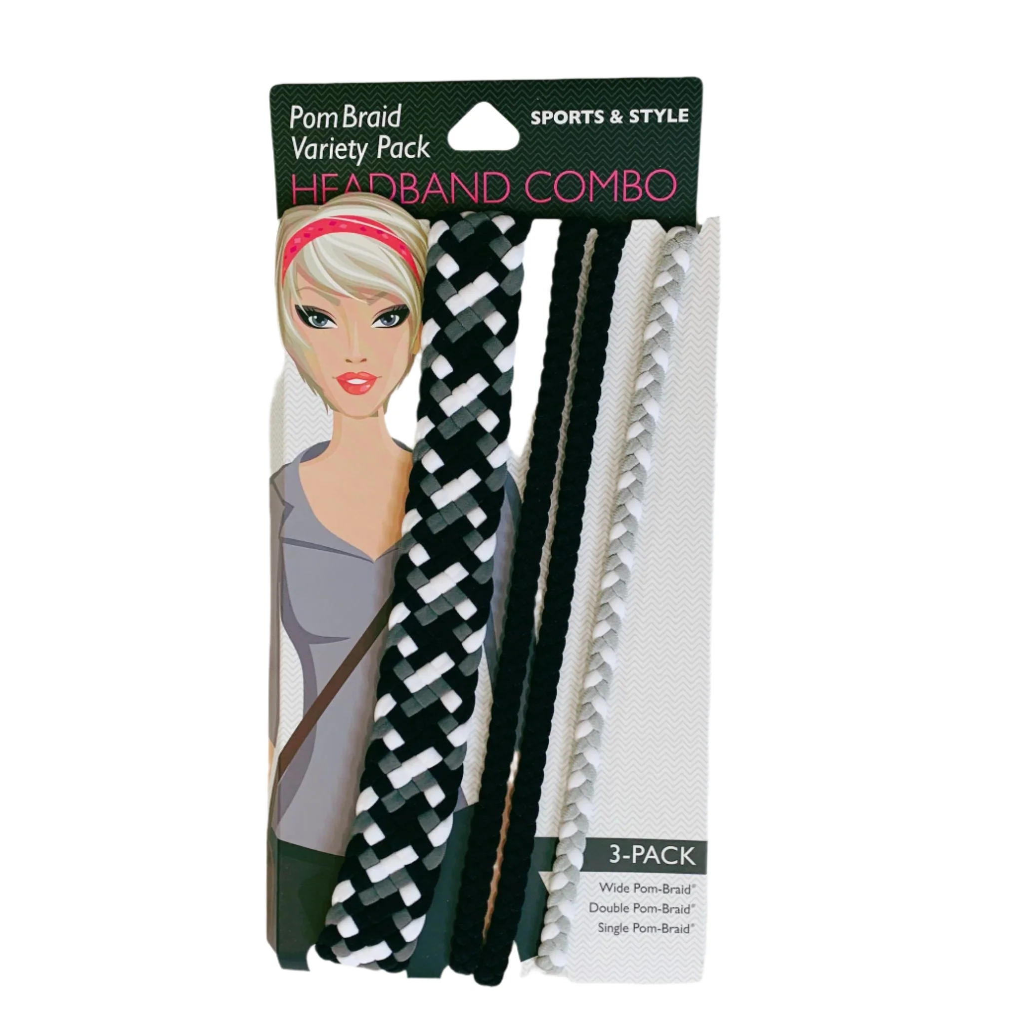 Stretchy Braid and Knotted Headbands | Yoga Workout Headband Packs and Singles - Image 59