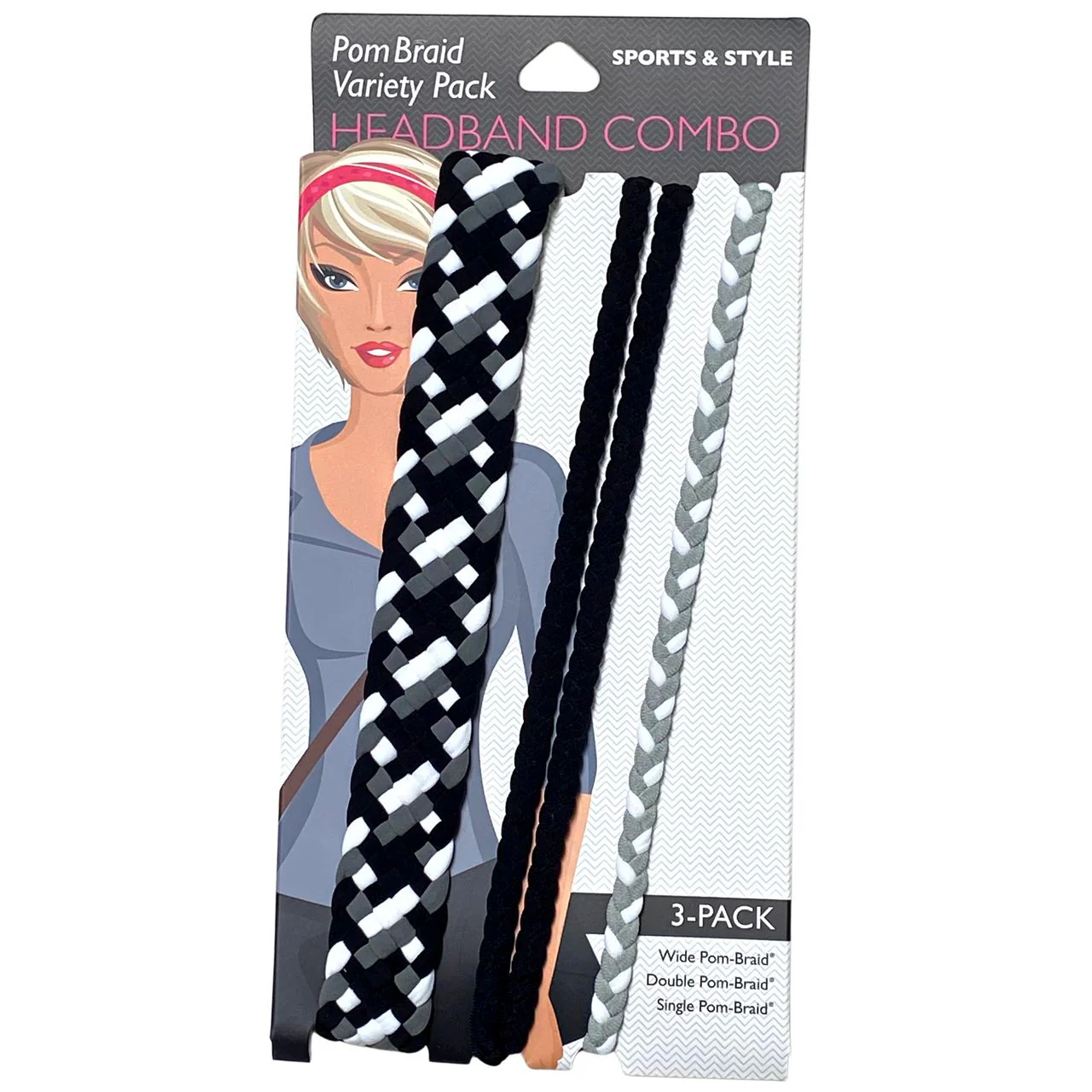 Stretchy Braid and Knotted Headbands | Yoga Workout Headband Packs and Singles - Image 8