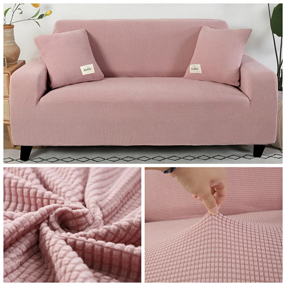 Stretchy, Washable, and Removable Slipcovers for Jacquard Sofa, Chair, and Seat Cushions. Available for 1/2/3/4 Seats - Image 4