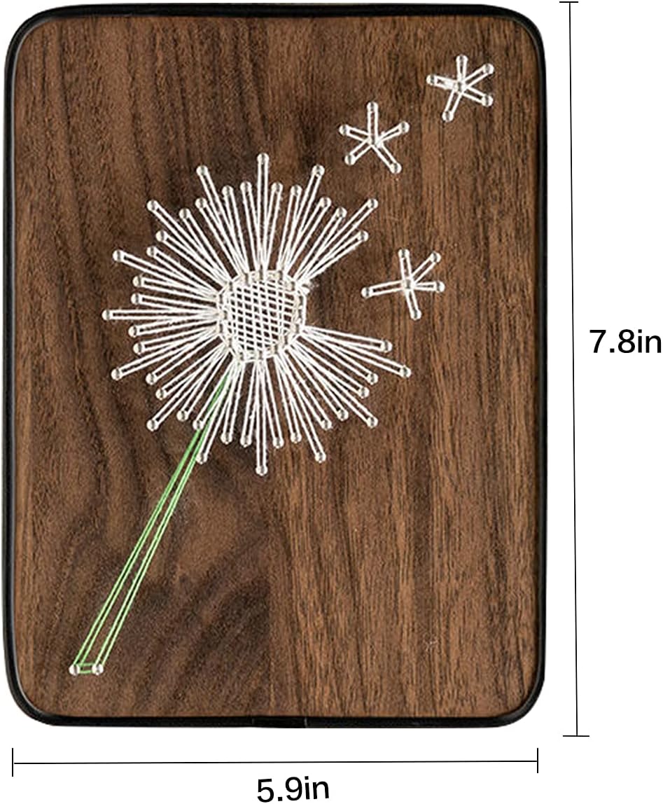 String Art DIY Kit - Dandelion. Wizardi Craft Kit F07-M12-3-DHBC18330 - Image 3