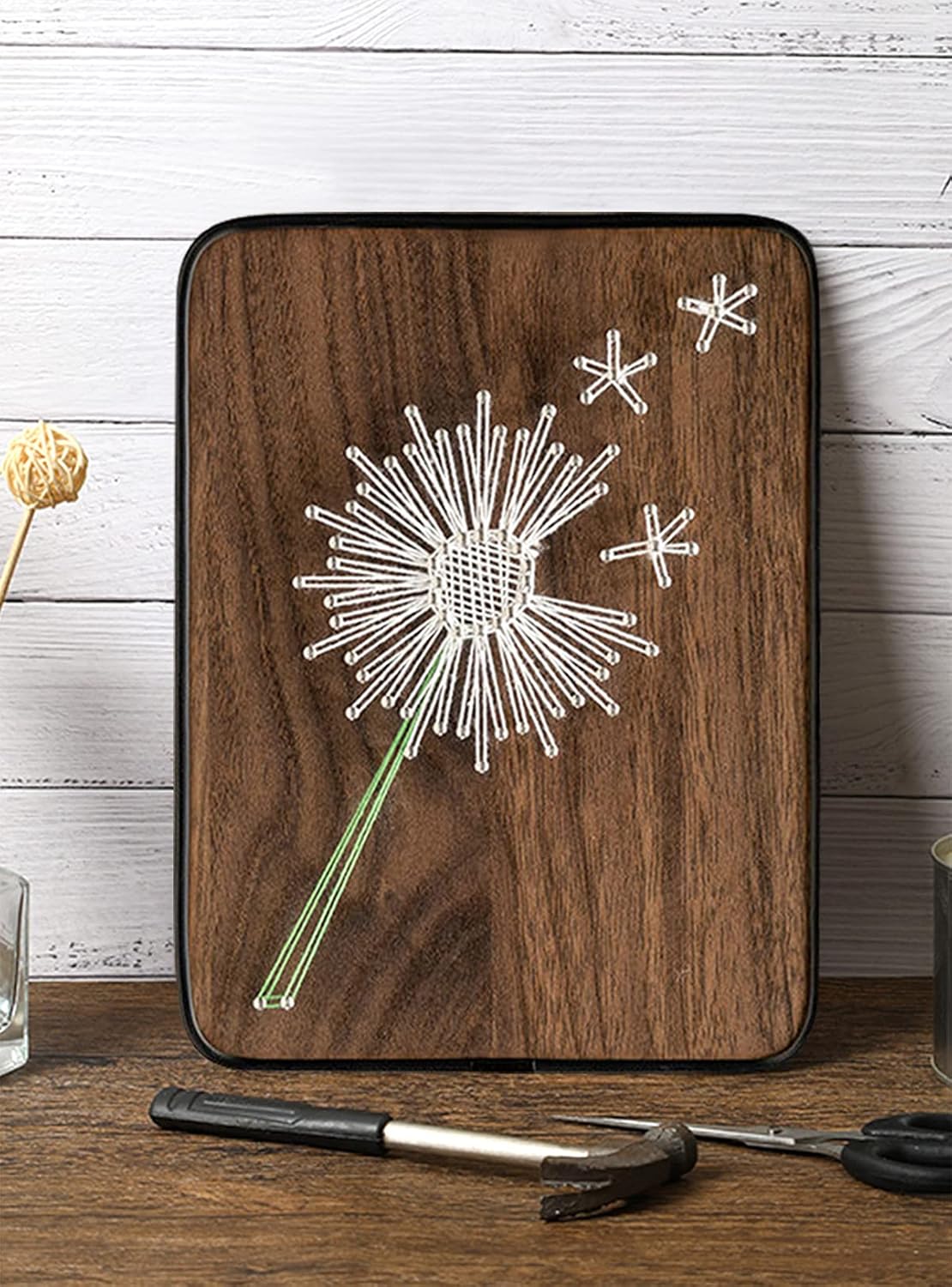 String Art DIY Kit - Dandelion. Wizardi Craft Kit F07-M12-3-DHBC18330 - Image 4