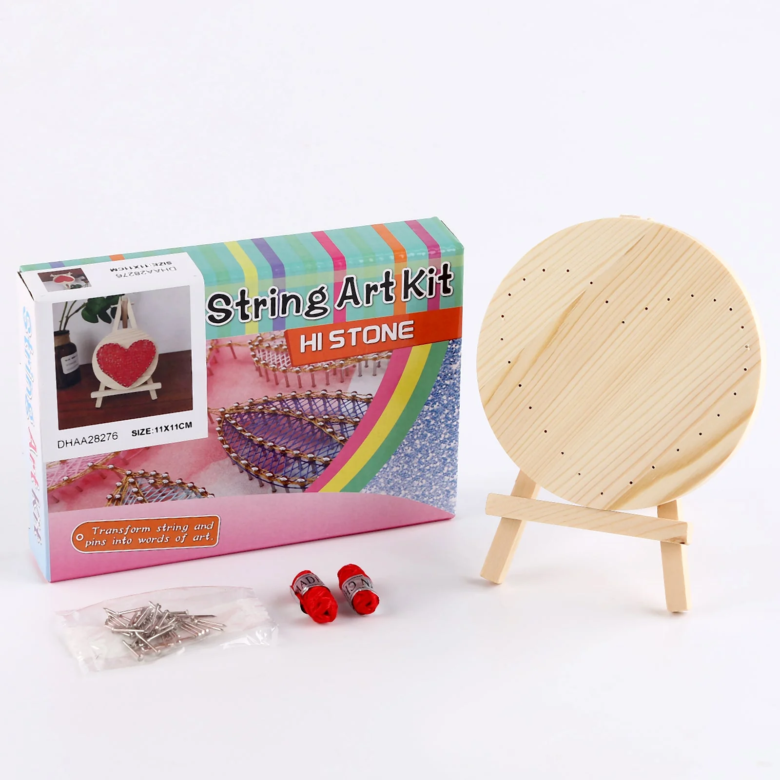 String Art DIY Kit - Hearth. Wizardi Craft Kit F07-M12-1-DHAA28276 - Image 3