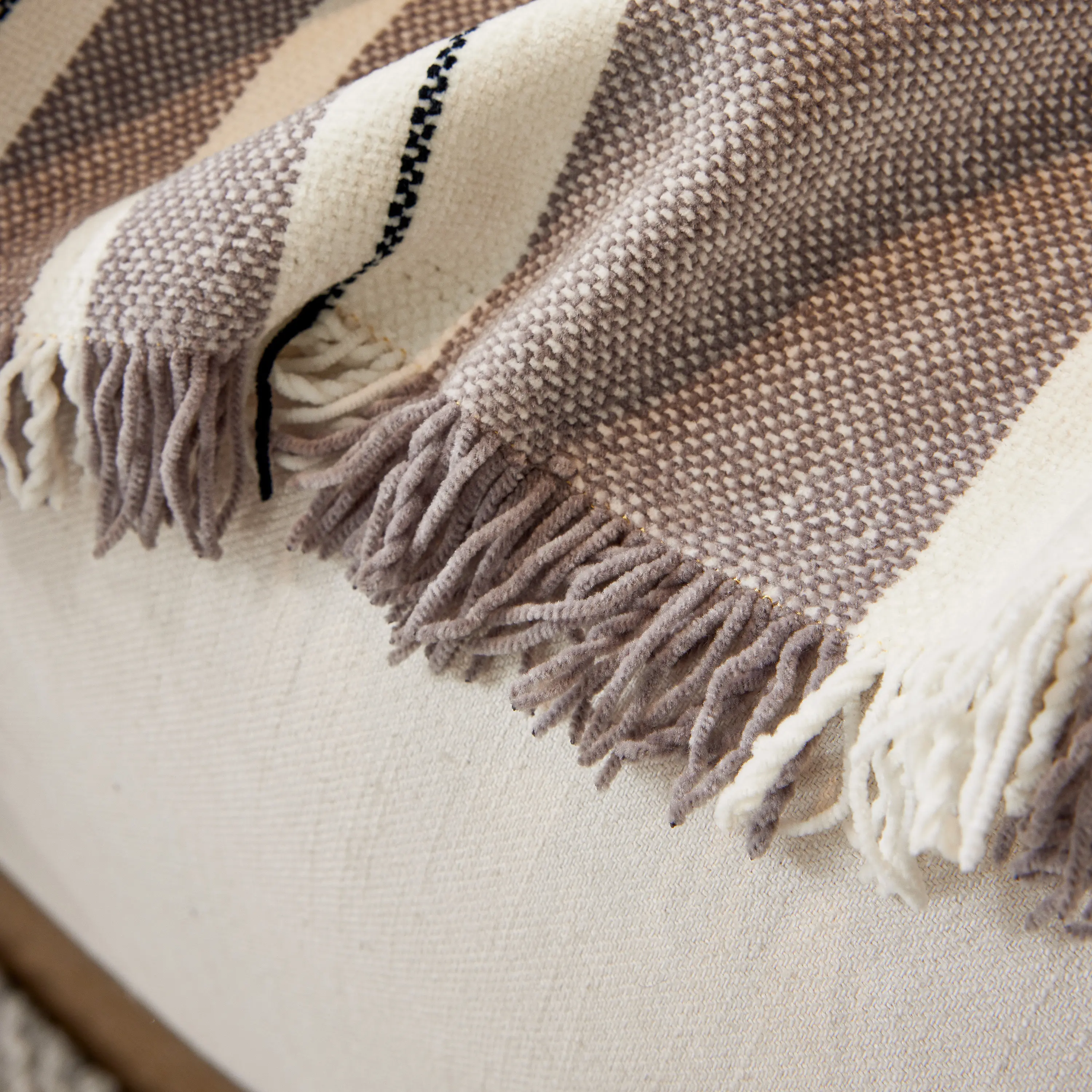 Striped Chenille Sofa Slipcover Throw, Soft Thick Washable Couch Cover Blanket - Image 112
