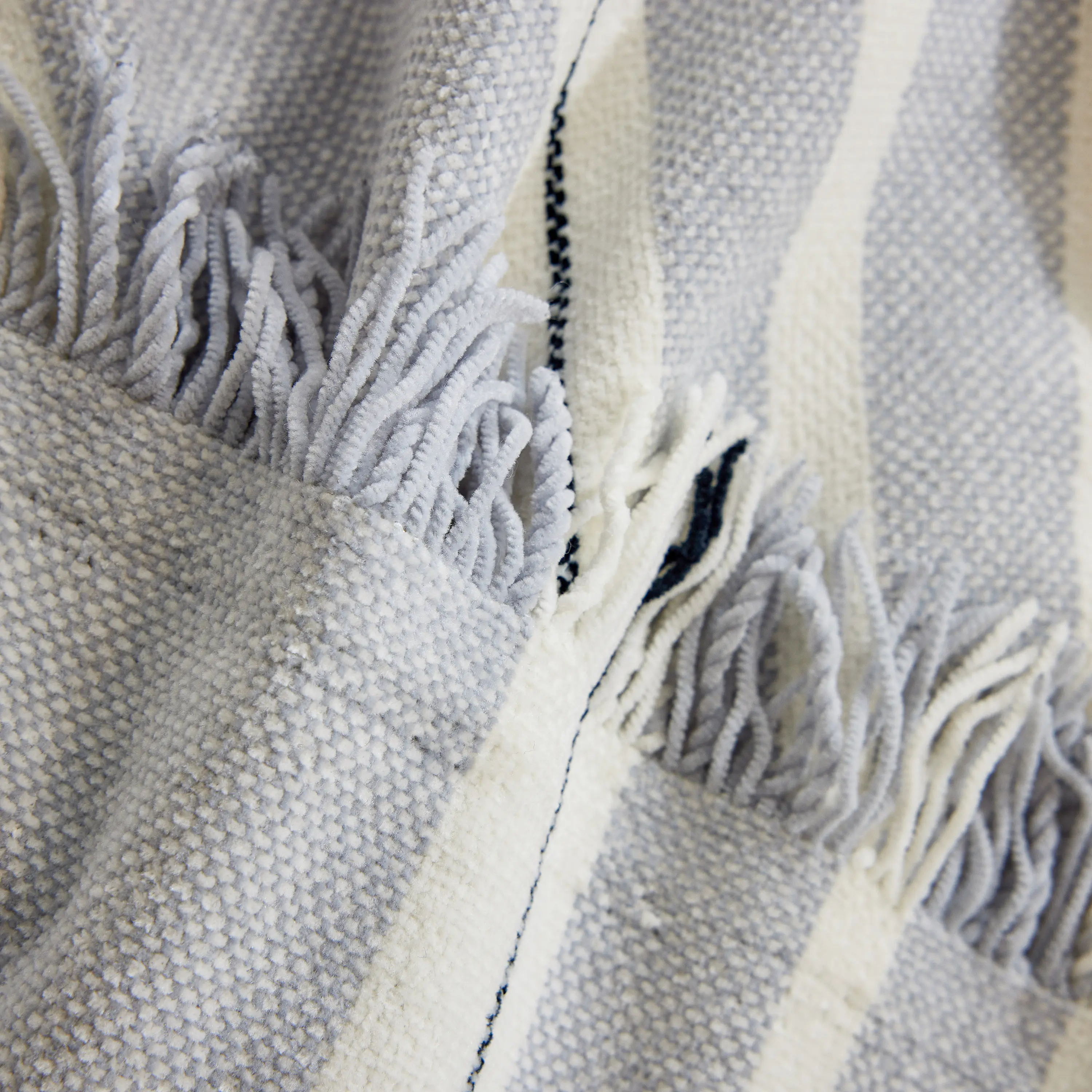 Striped Chenille Sofa Slipcover Throw, Soft Thick Washable Couch Cover Blanket - Image 138