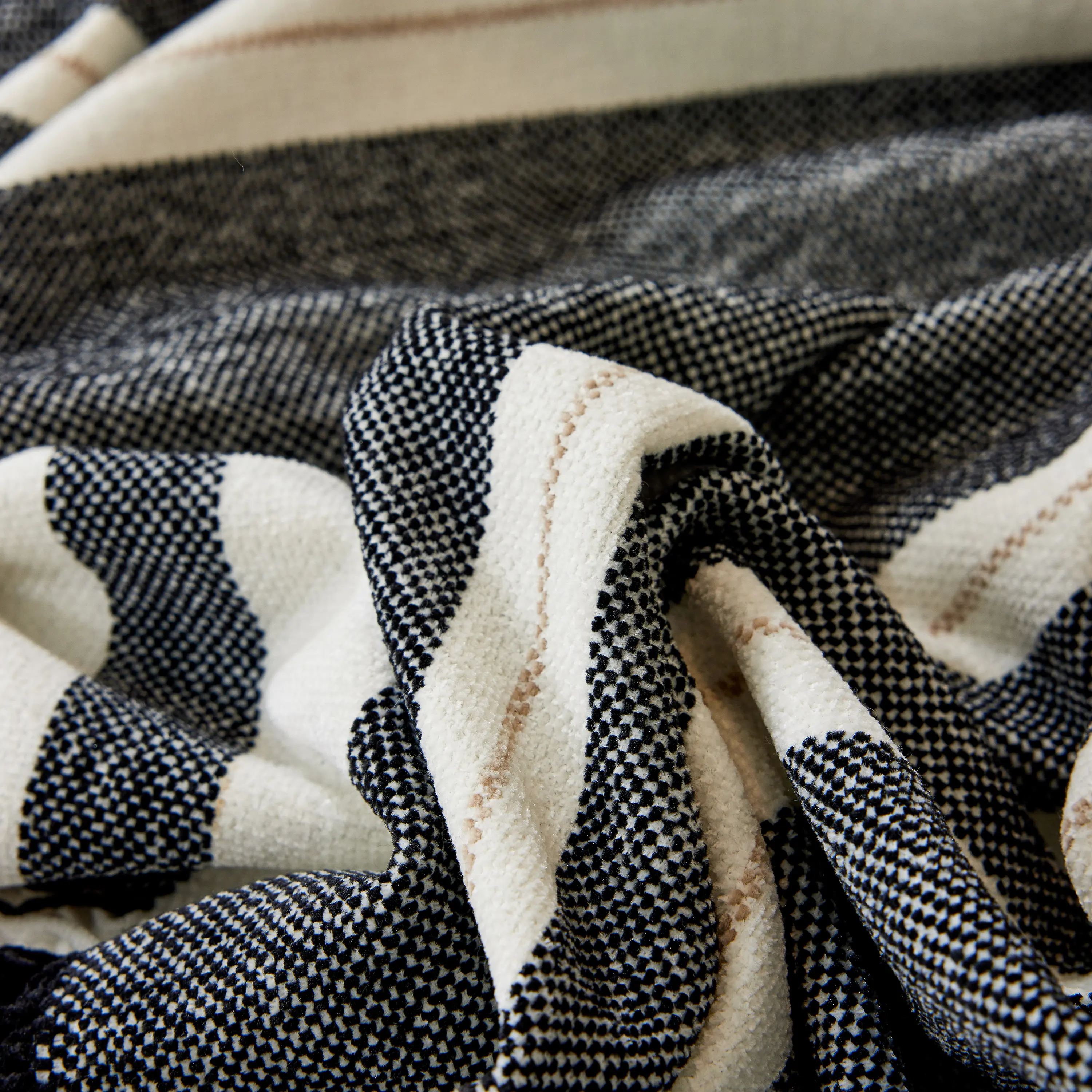 Striped Chenille Sofa Slipcover Throw, Soft Thick Washable Couch Cover Blanket - Image 39