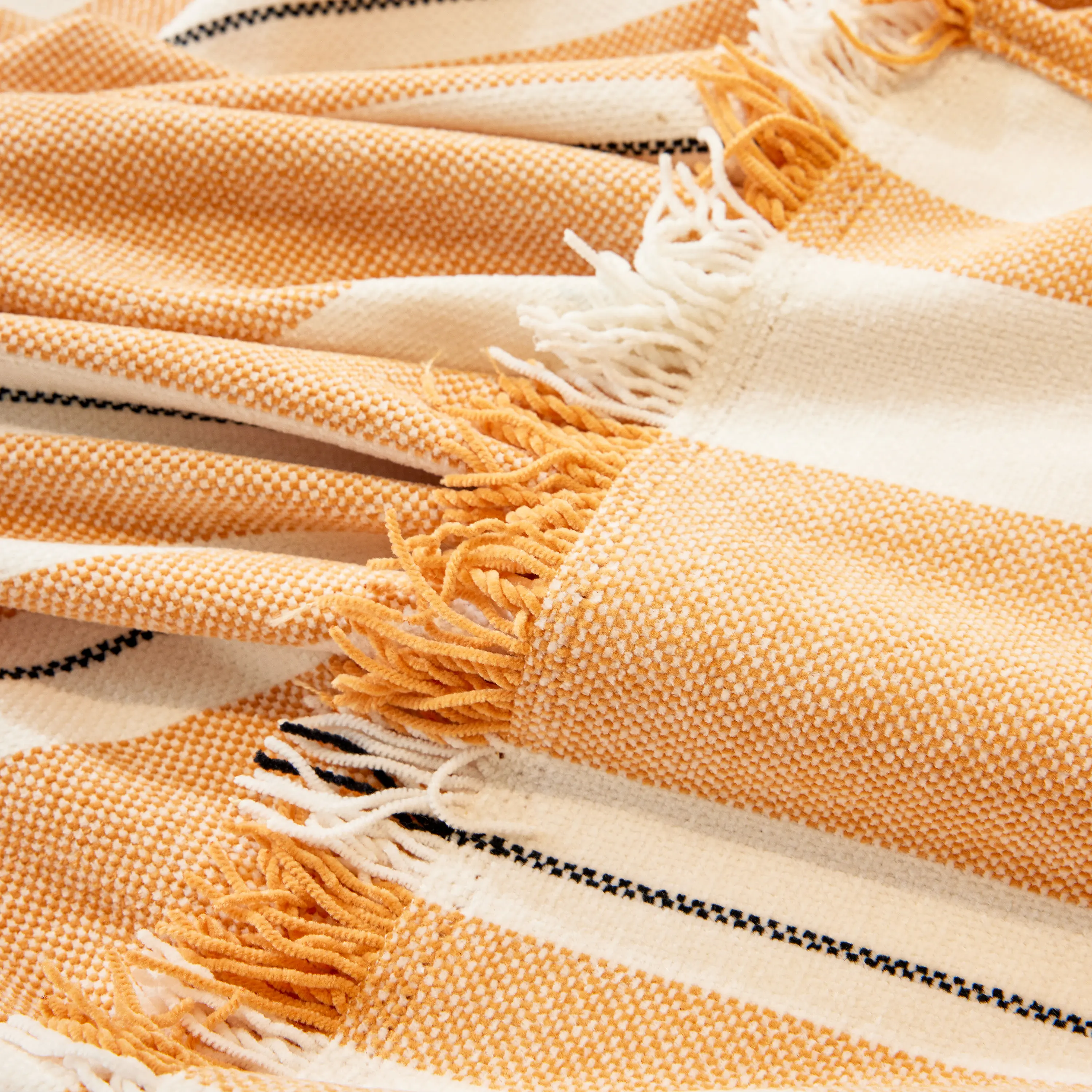 Striped Chenille Sofa Slipcover Throw, Soft Thick Washable Couch Cover Blanket - Image 66