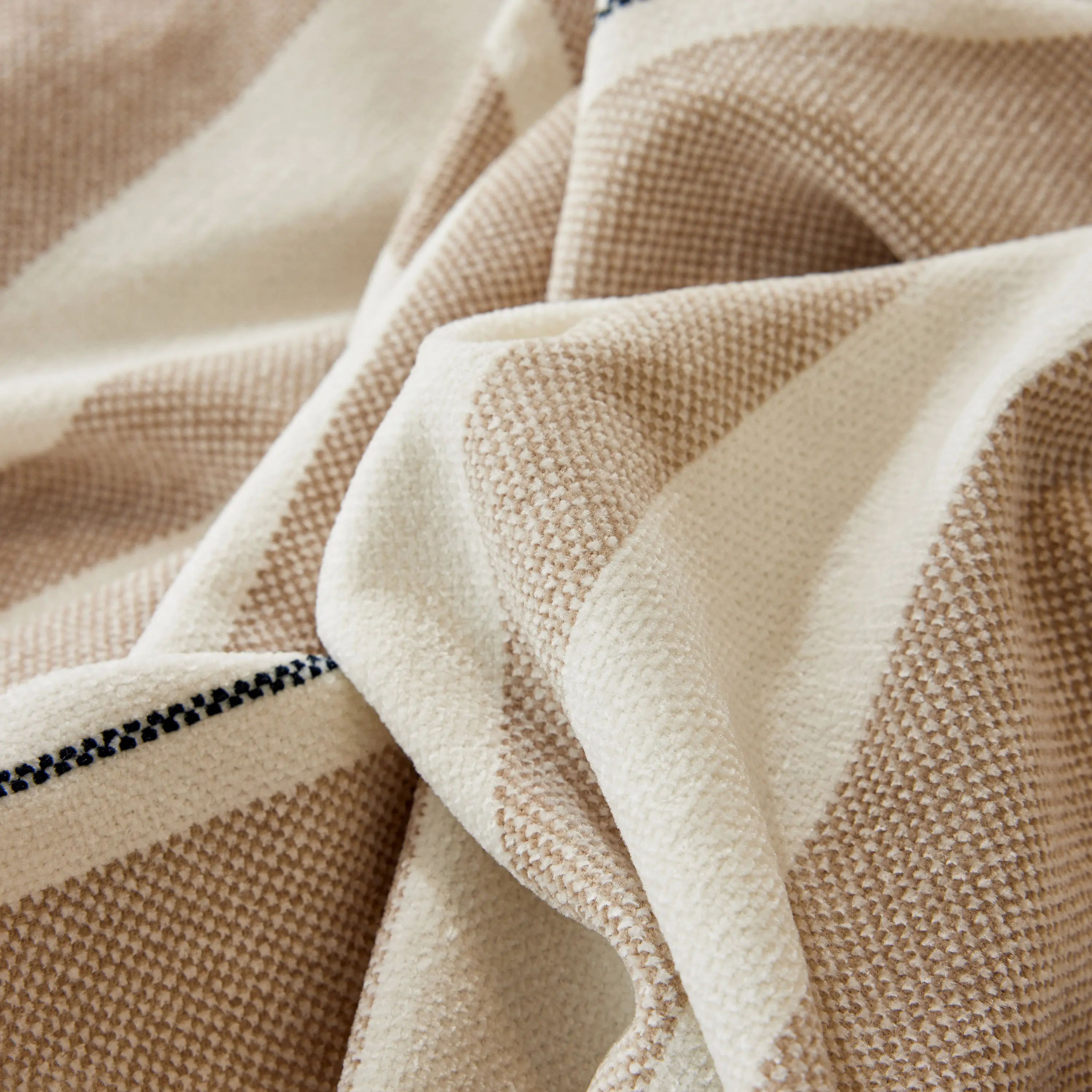Striped Chenille Sofa Slipcover Throw, Soft Thick Washable Couch Cover Blanket - Image 87