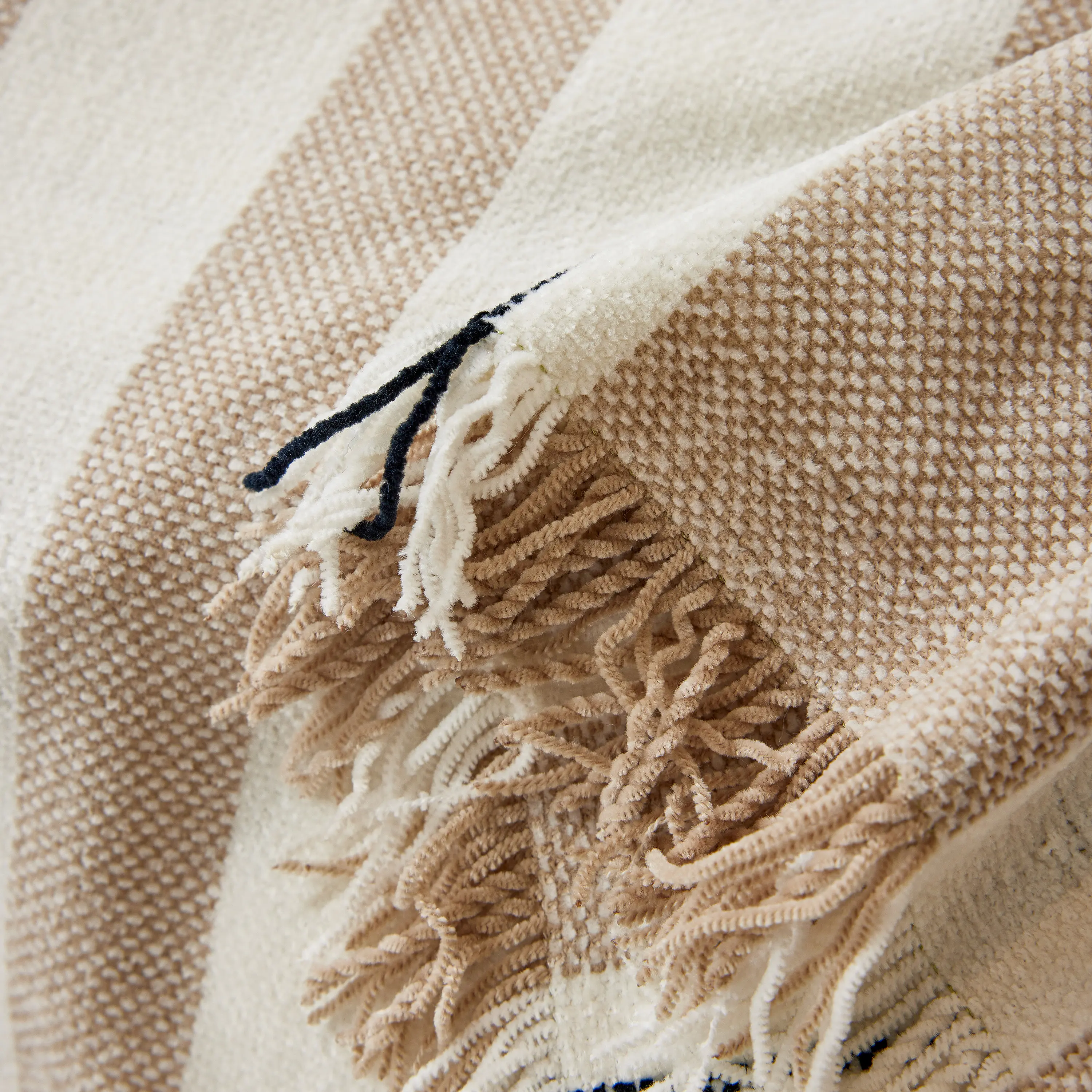 Striped Chenille Sofa Slipcover Throw, Soft Thick Washable Couch Cover Blanket - Image 88