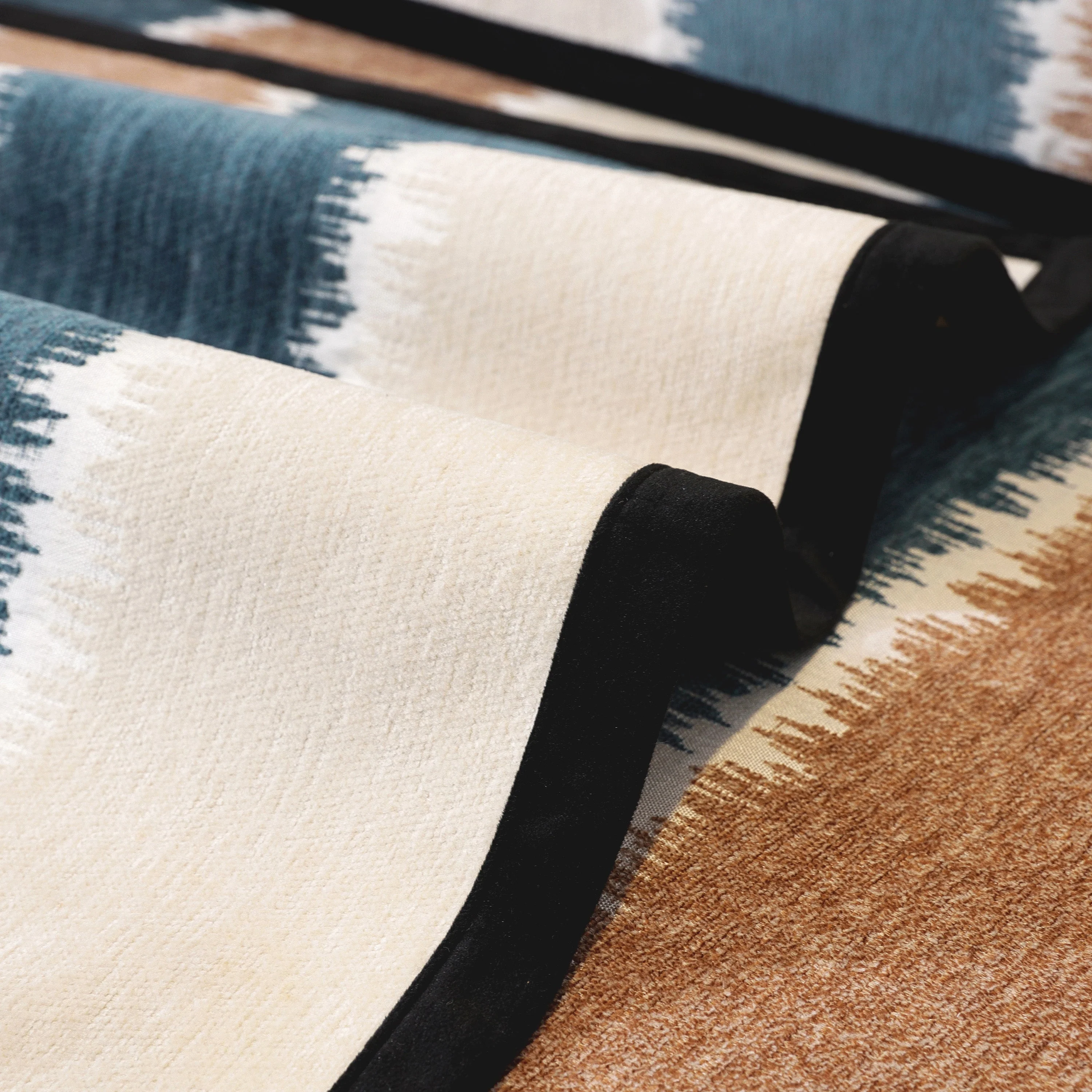 Striped Colorblock Non-Slip Sectional Couch Covers, Chenille Sofa Protector Cover - Image 6