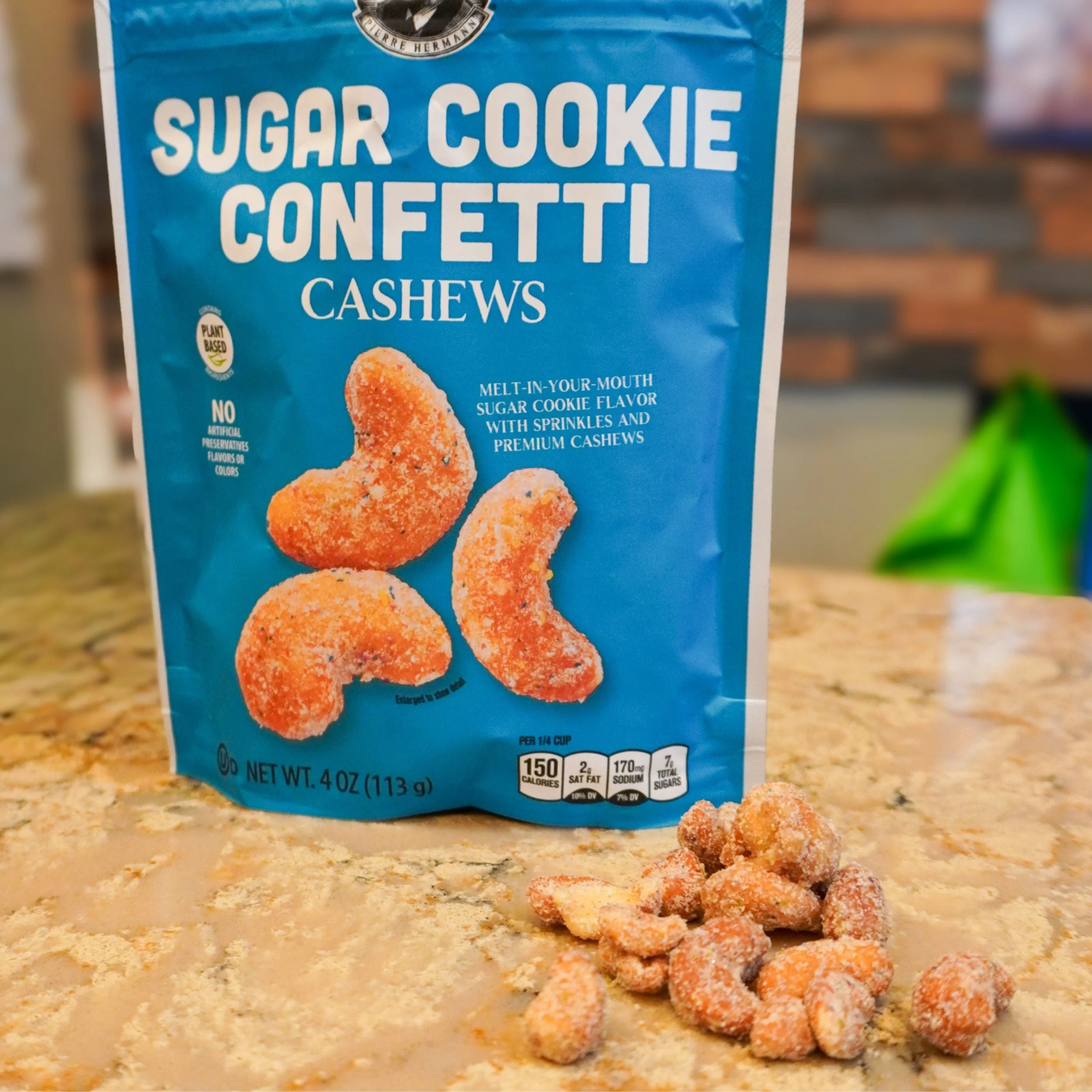 Sugar Cookie Confetti Cashews | Pack of 6 | 4 oz | Brenmar - Image 6