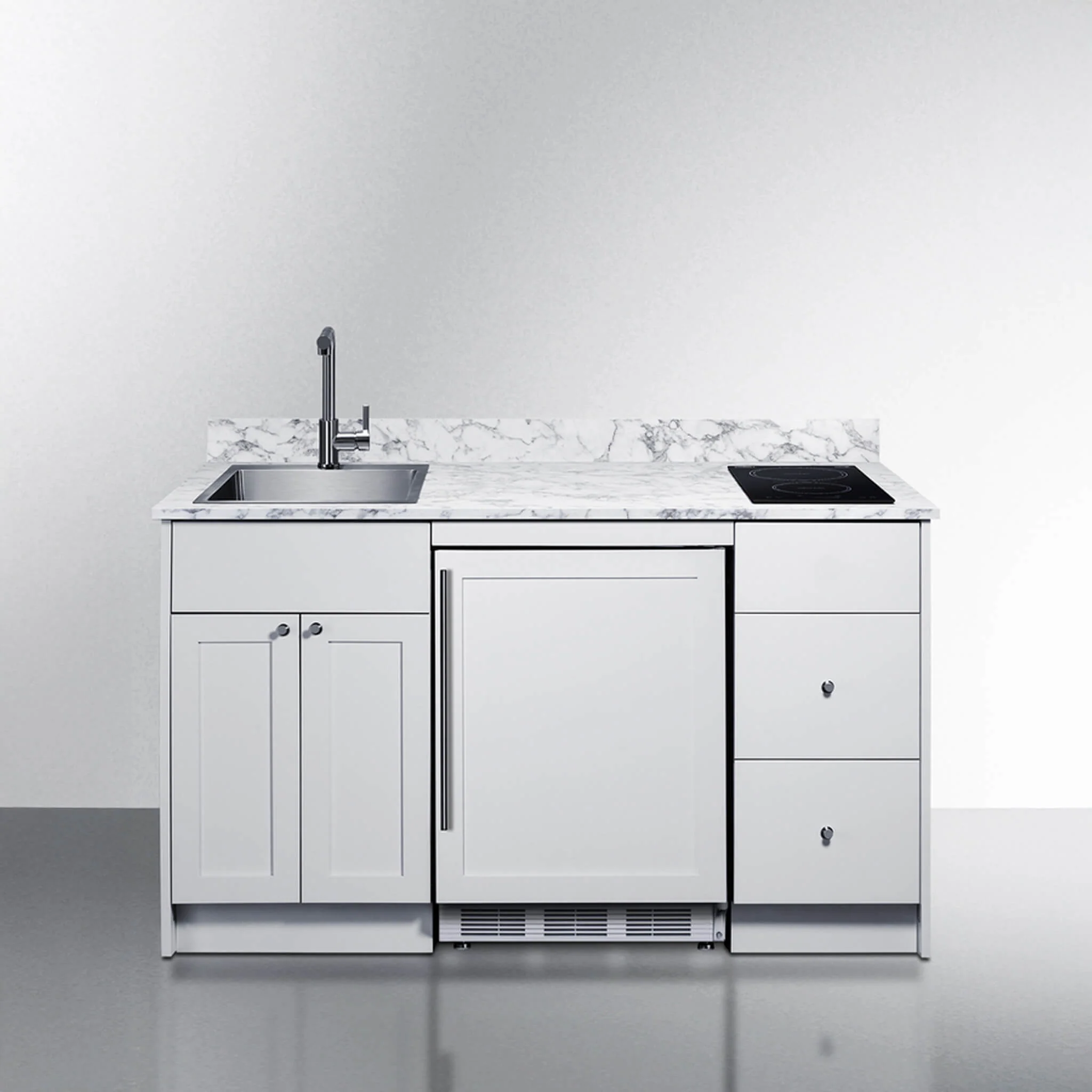 Summit Turnkey Caldera Kitchenette With A Cooktop, Refrigerator-Freezer, Sink, And Pre-Installed Cabinetry [CALDERAWH35] (SAK73248) - Image 10