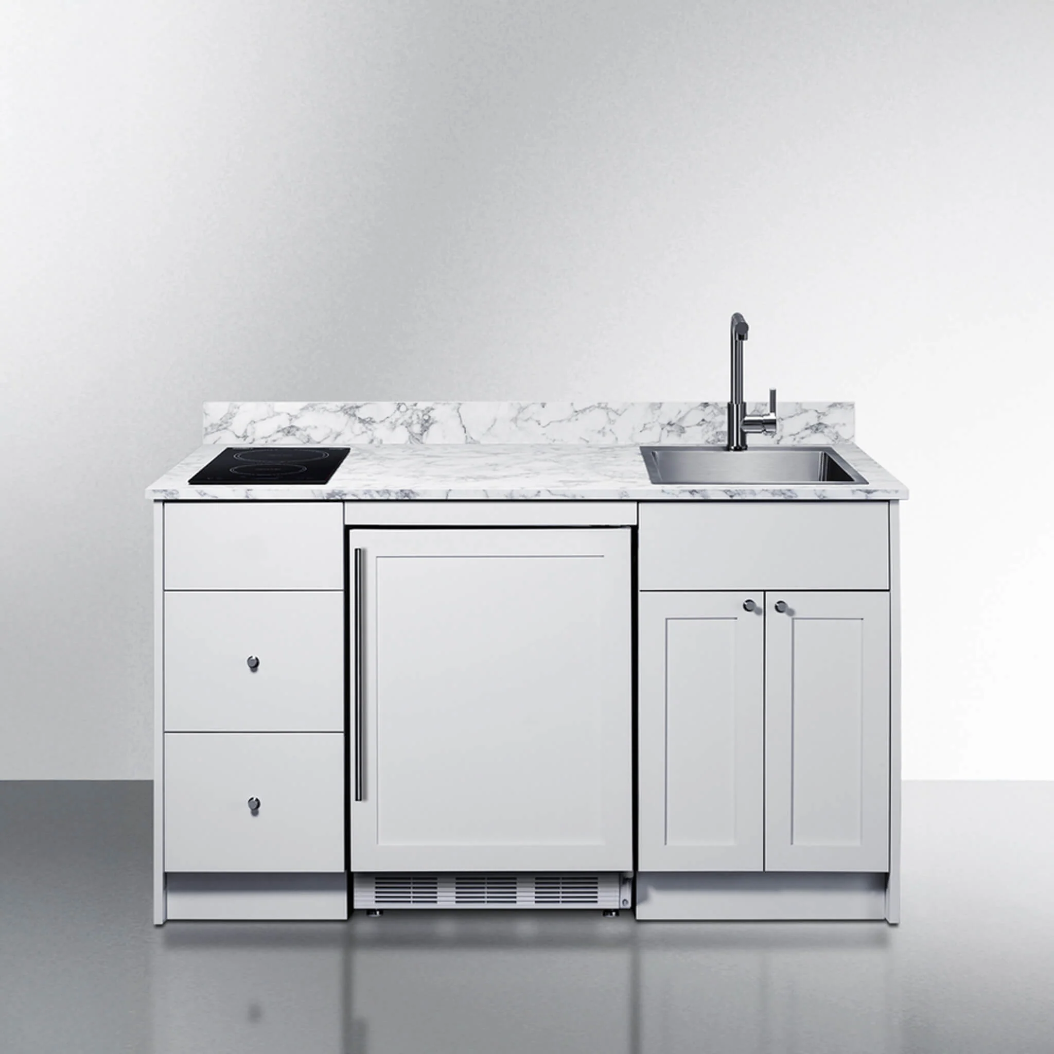 Summit Turnkey Caldera Kitchenette With A Cooktop, Refrigerator-Freezer, Sink, And Pre-Installed Cabinetry [CALDERAWH35] (SAK73248) - Image 11