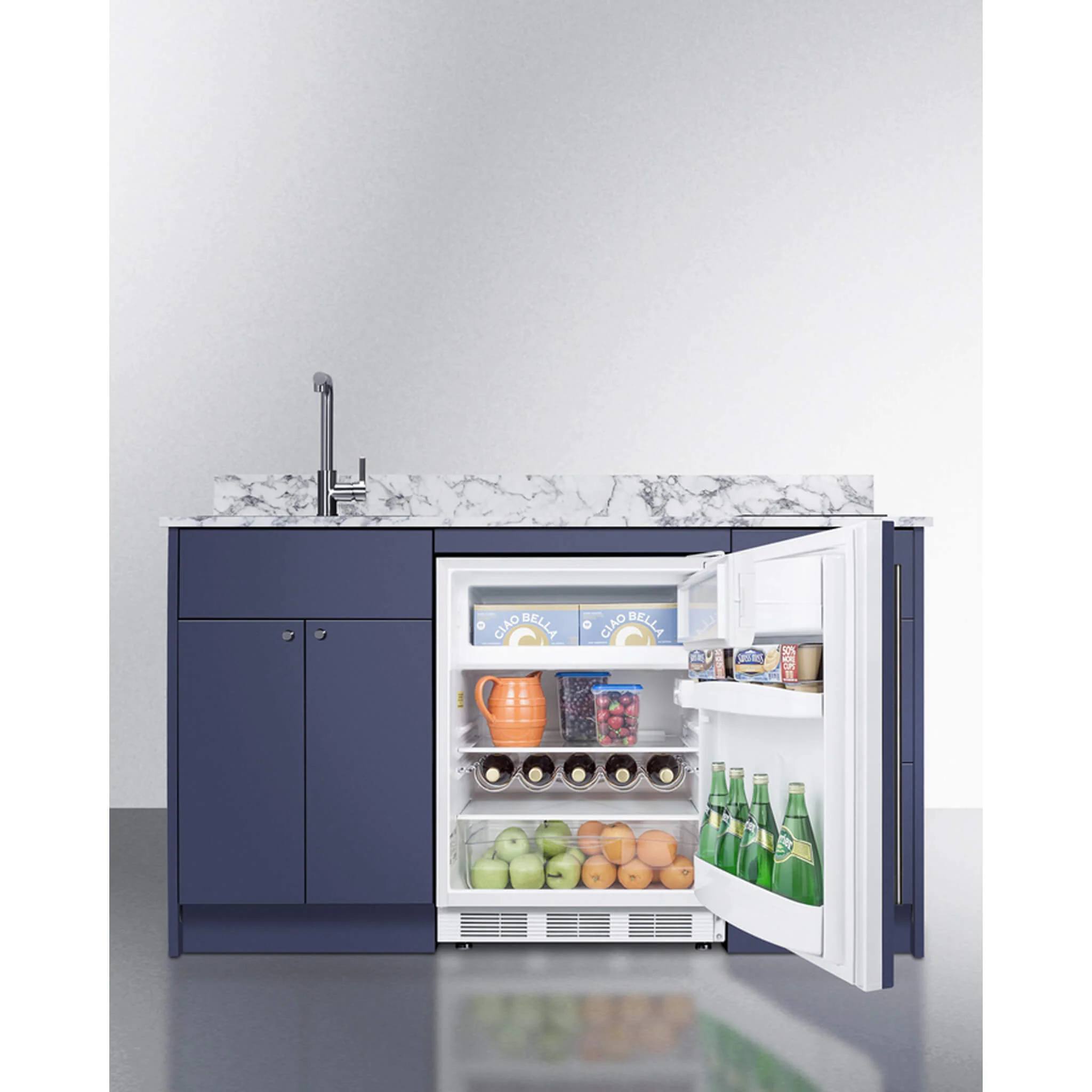 Summit Turnkey Caldera Kitchenette With A Cooktop, Refrigerator-Freezer, Sink, And Pre-Installed Cabinetry [CALDERAWH35] (SAK73248) - Image 9