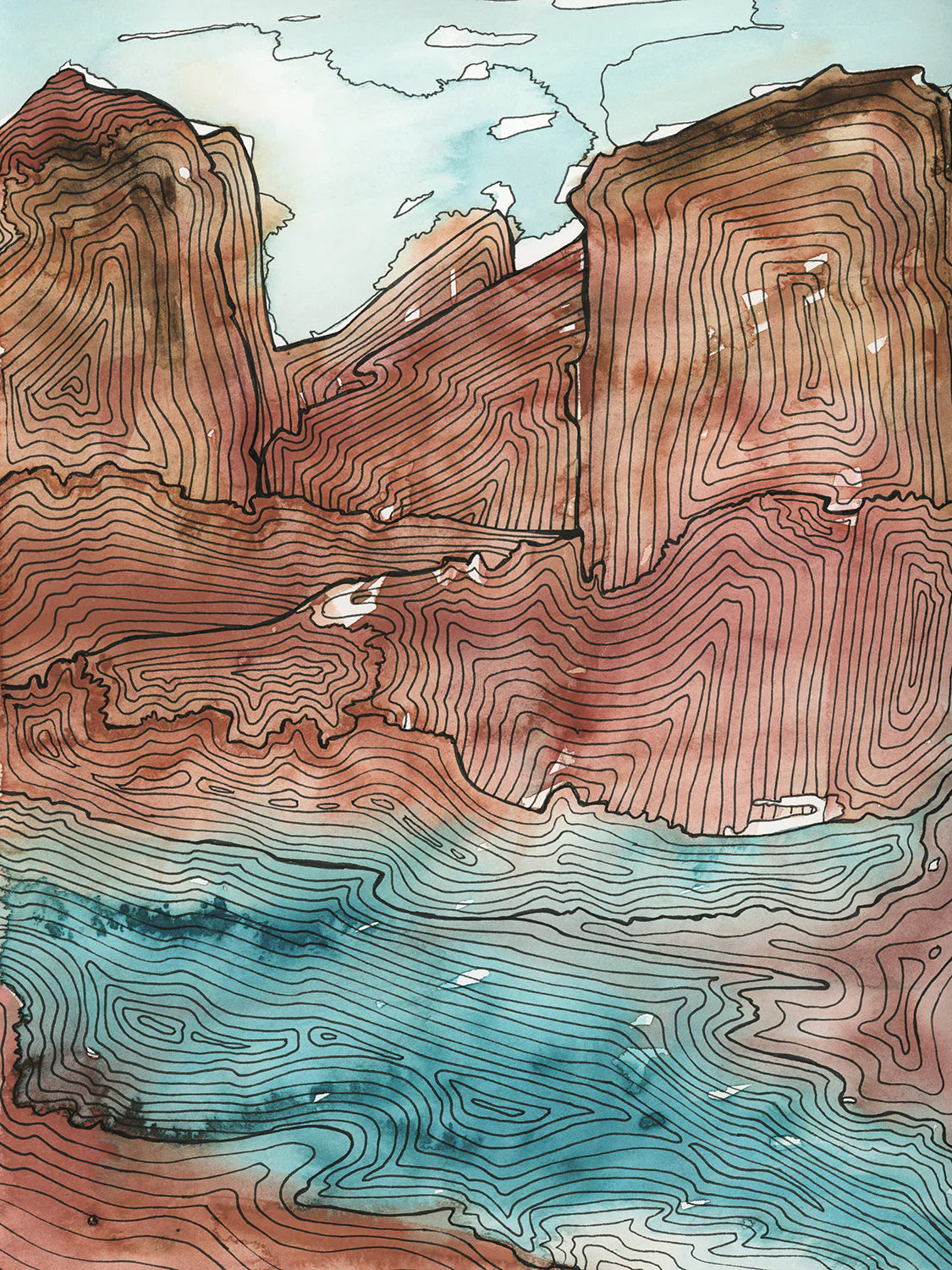 Summits - Open Edition Canvas Print - Image 3