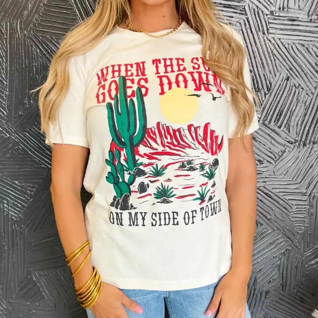 Sun Goes Down Unisex Fit Shirt [Available in Sizes SM-XL] - Image 2