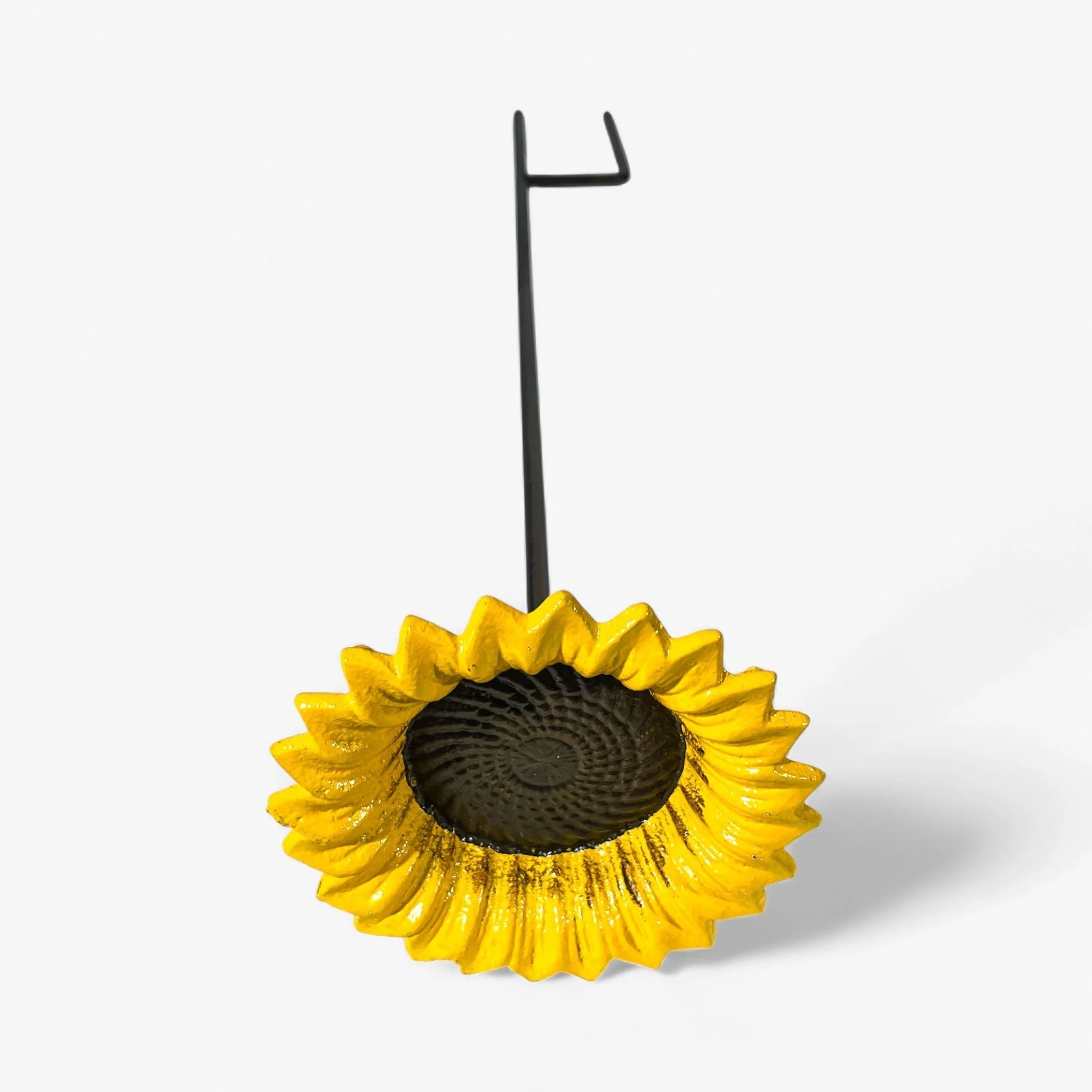 Sunflower Bird Feeder Cast Iron Garden Stake - Image 2