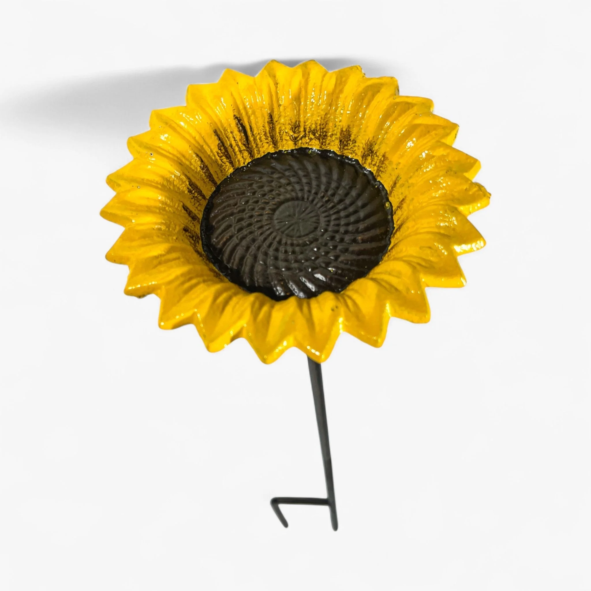 Sunflower Bird Feeder Cast Iron Garden Stake - Image 3