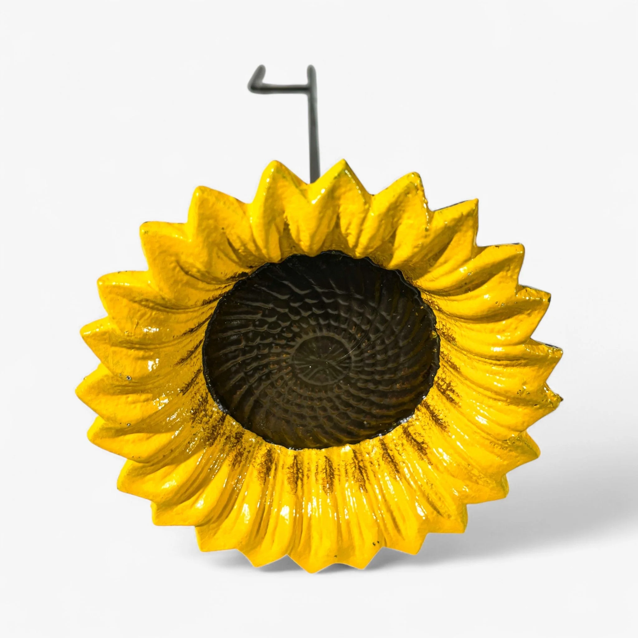 Sunflower Bird Feeder Cast Iron Garden Stake - Image 4