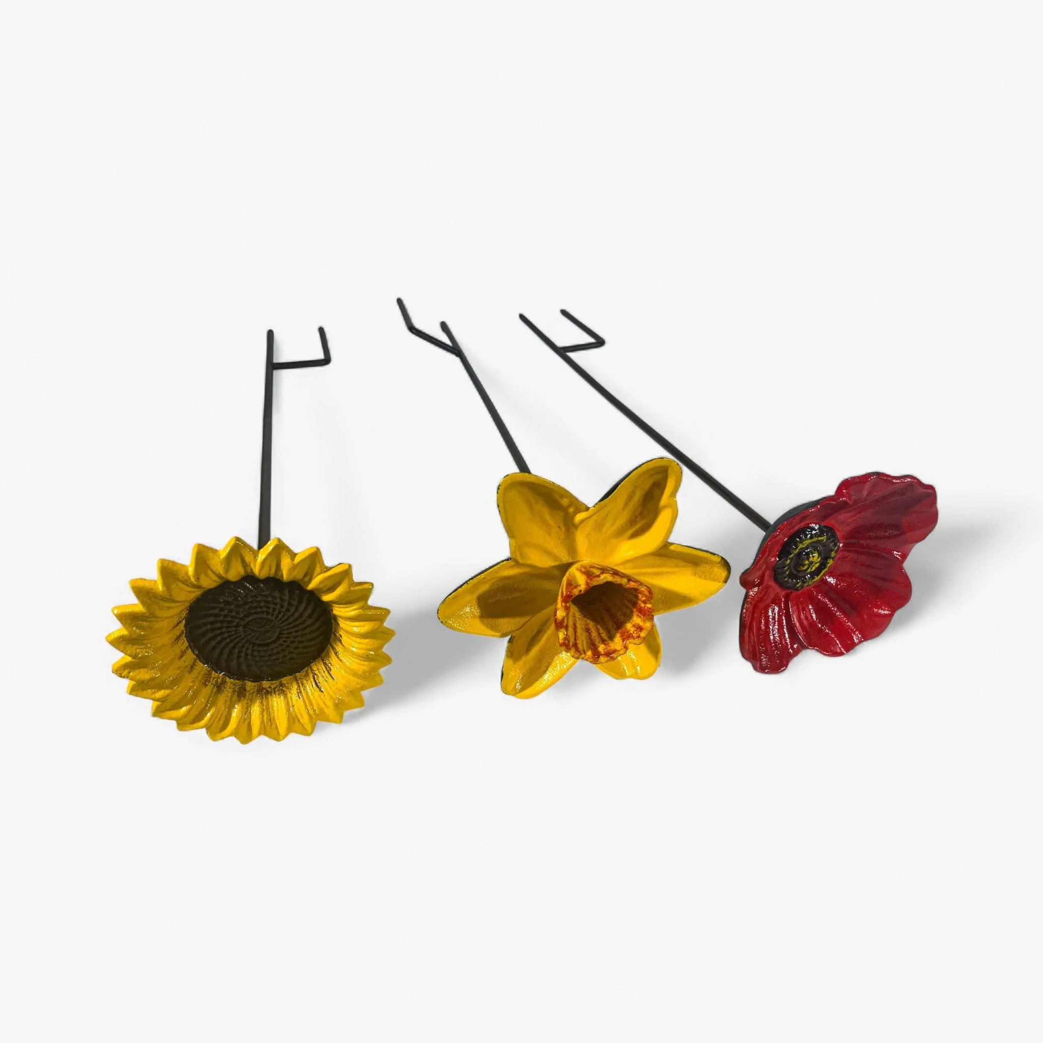 Sunflower Bird Feeder Cast Iron Garden Stake - Image 9