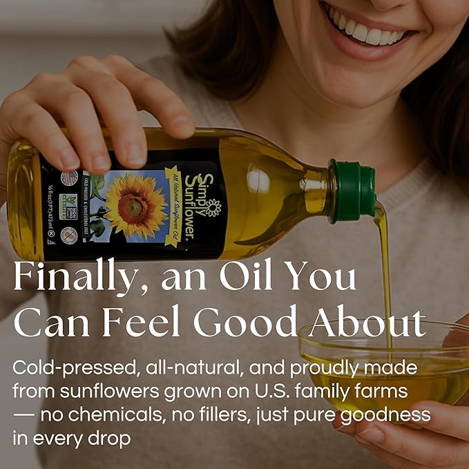 Sunflower Oil | Pack of 12 | 8 oz | Non GMO, Gluten & Nut Free, Vegan | Simply Sunflower - Image 9
