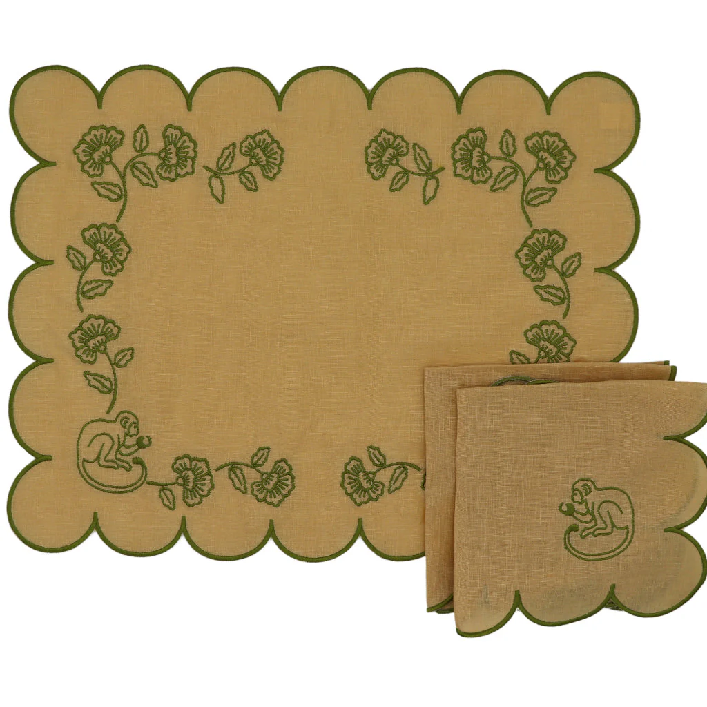 Sunlit Moss Placemat - Set of 4 - Image 2
