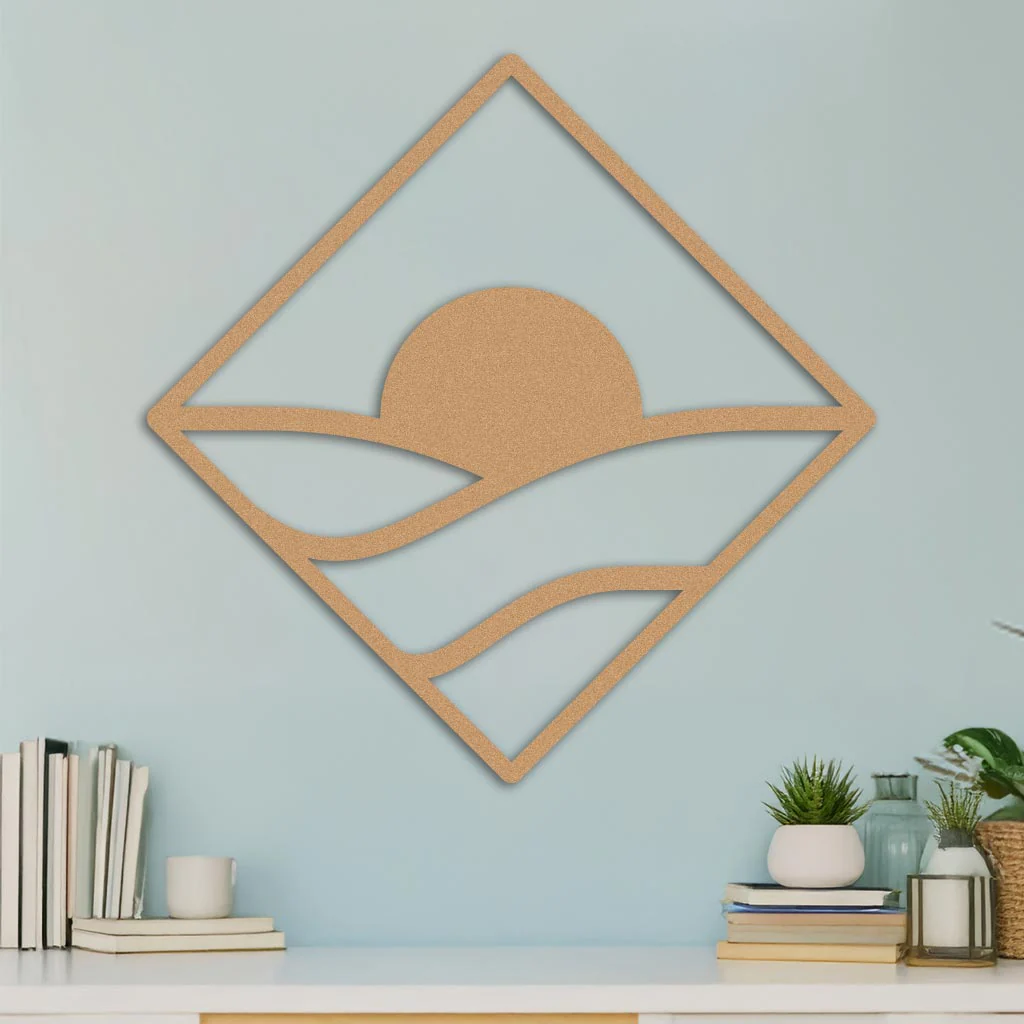 Sunrise Over Stacked Hills in Diamond Sign - Image 3