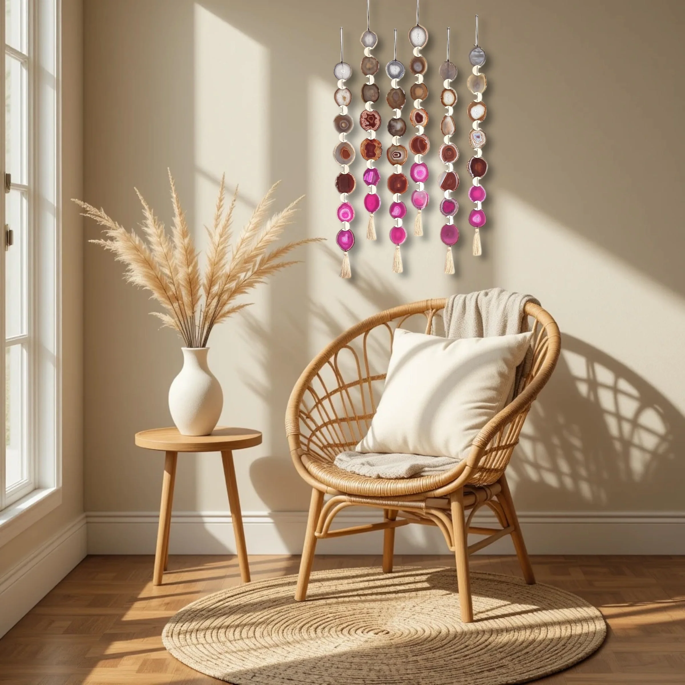 Sunset Ombre Agate Wall Hanging - Image 10