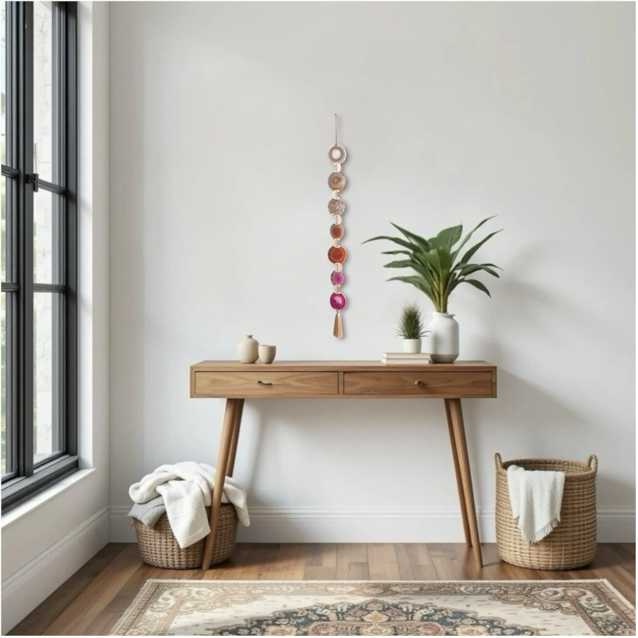 Sunset Ombre Agate Wall Hanging - Image 11