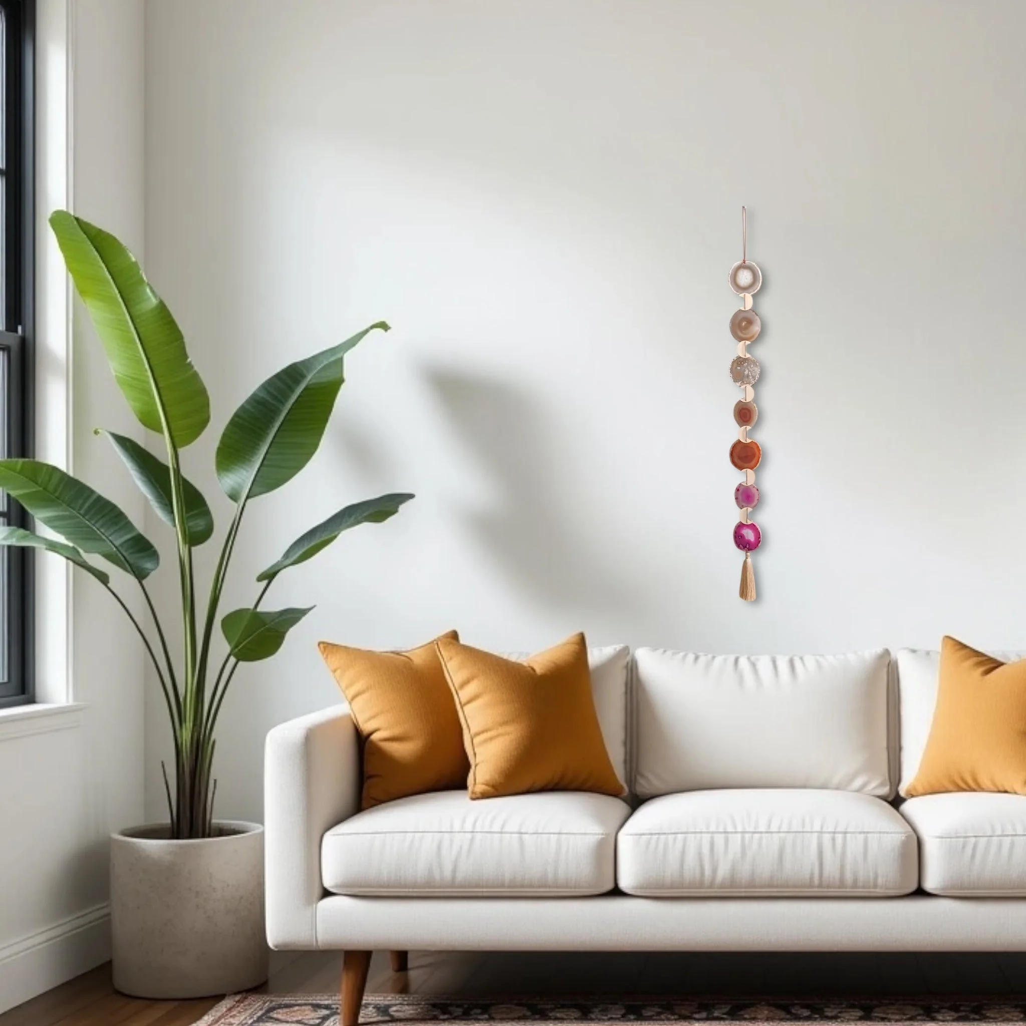 Sunset Ombre Agate Wall Hanging - Image 14