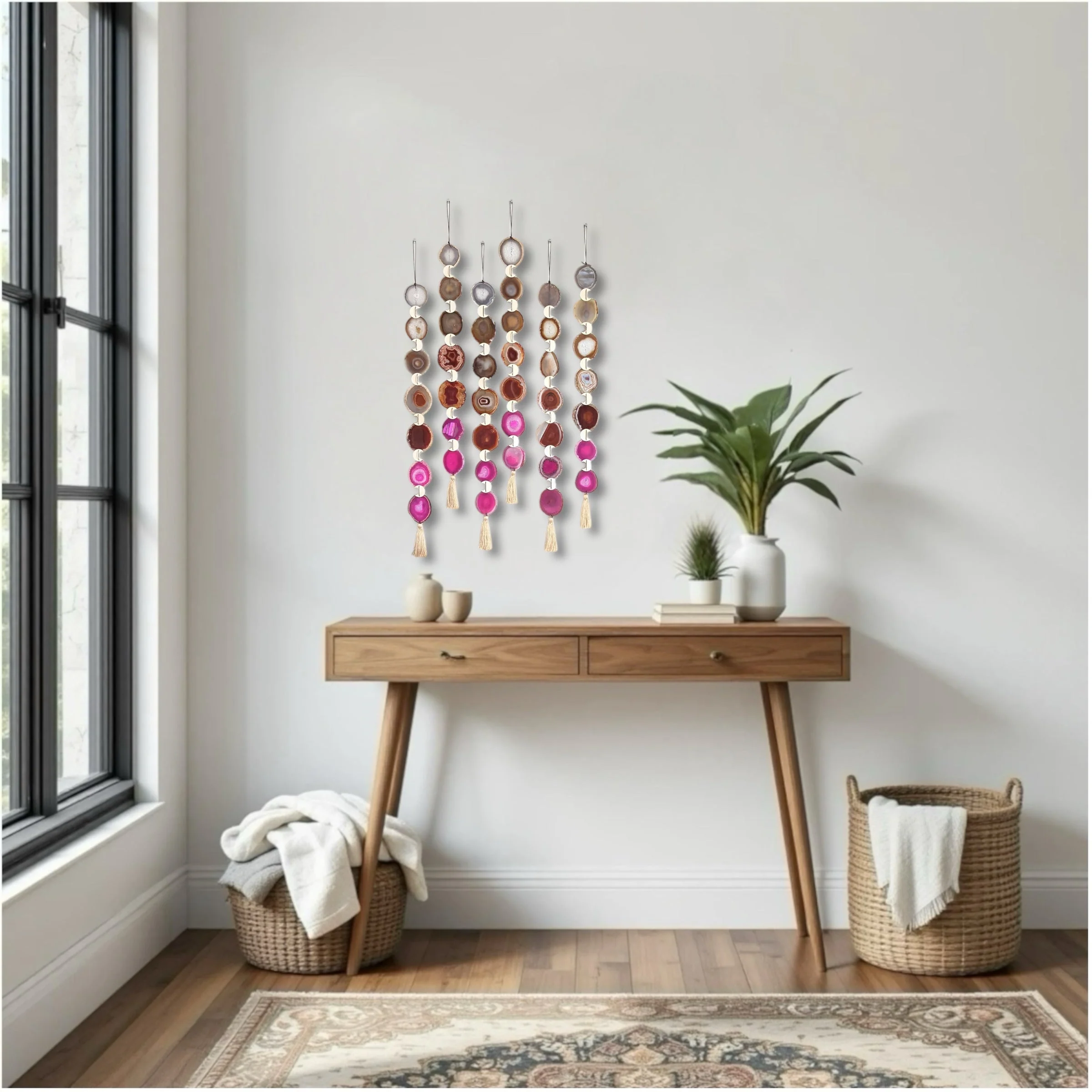 Sunset Ombre Agate Wall Hanging - Image 4