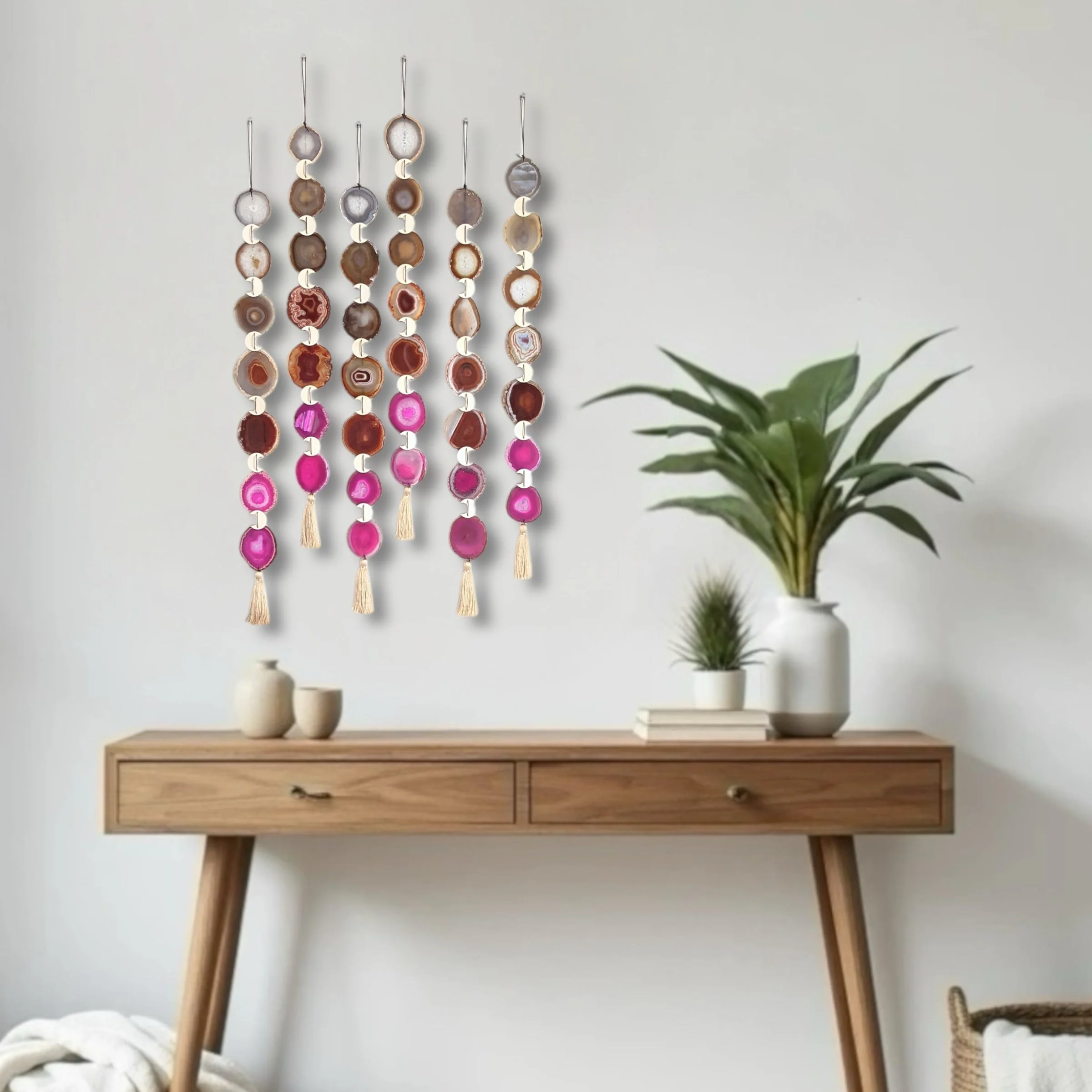 Sunset Ombre Agate Wall Hanging - Image 5