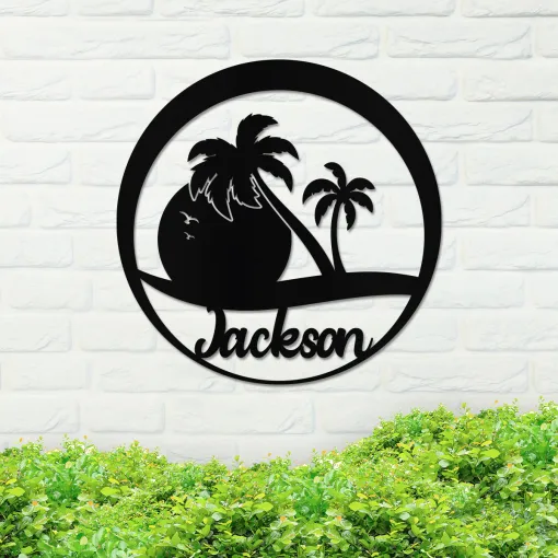 Sunset Palms Name Sign - Image 4