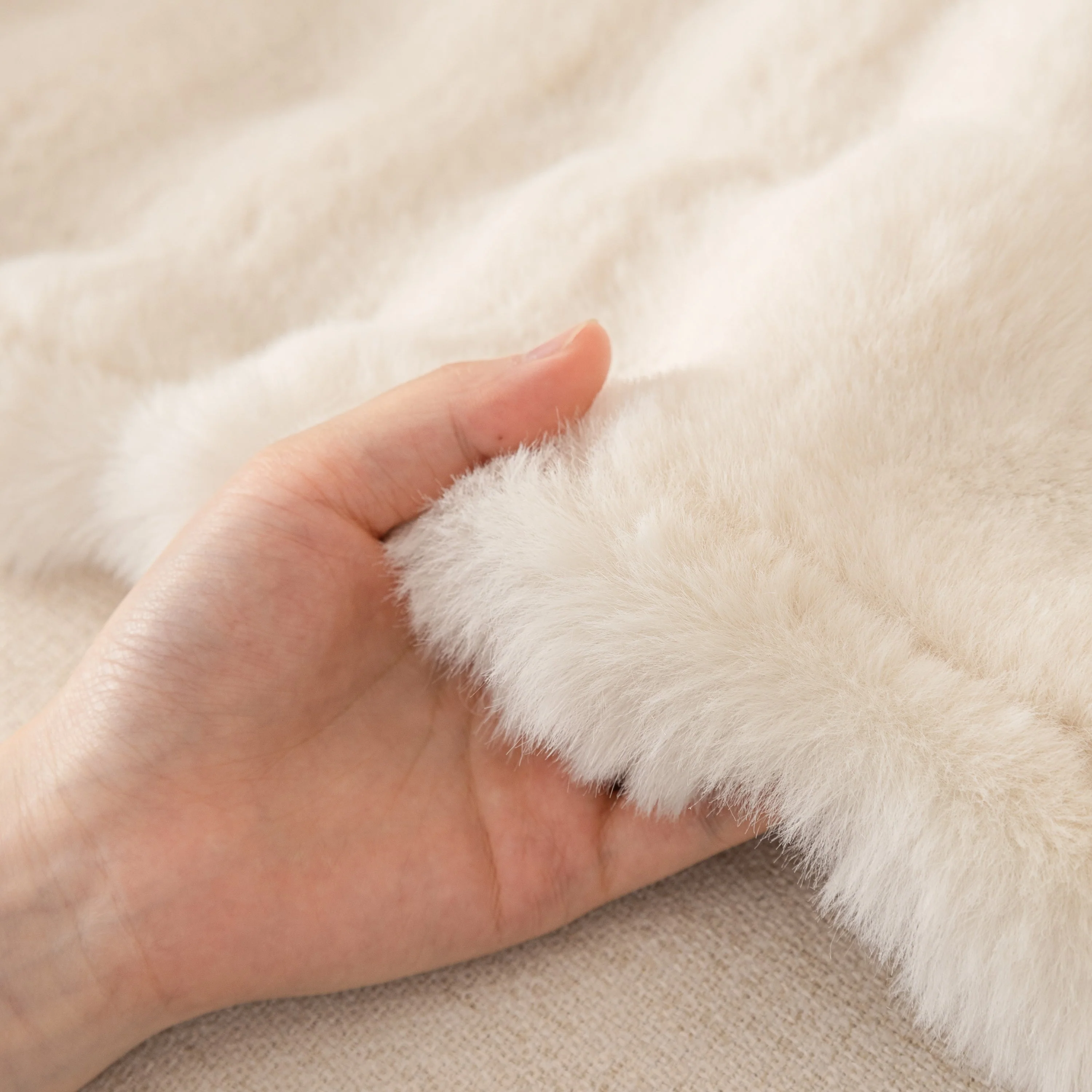 Super Soft Fluffy Faux Rabbit Fur Sofa Throw Blanket, Couch Cover Blanket for Couches Living Room Furniture Throw - Image 28