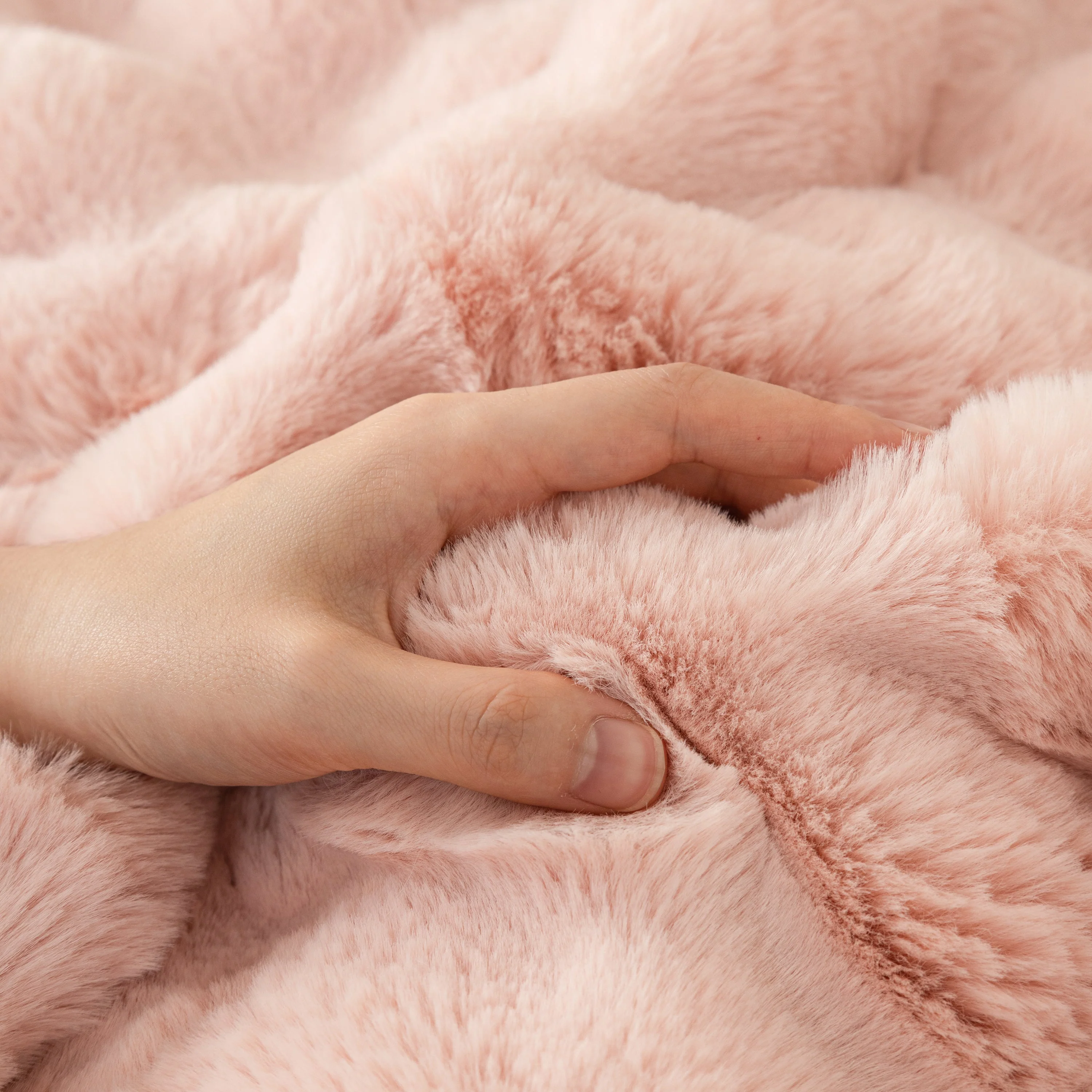 Super Soft Fluffy Faux Rabbit Fur Sofa Throw Blanket, Couch Cover Blanket for Couches Living Room Furniture Throw - Image 32