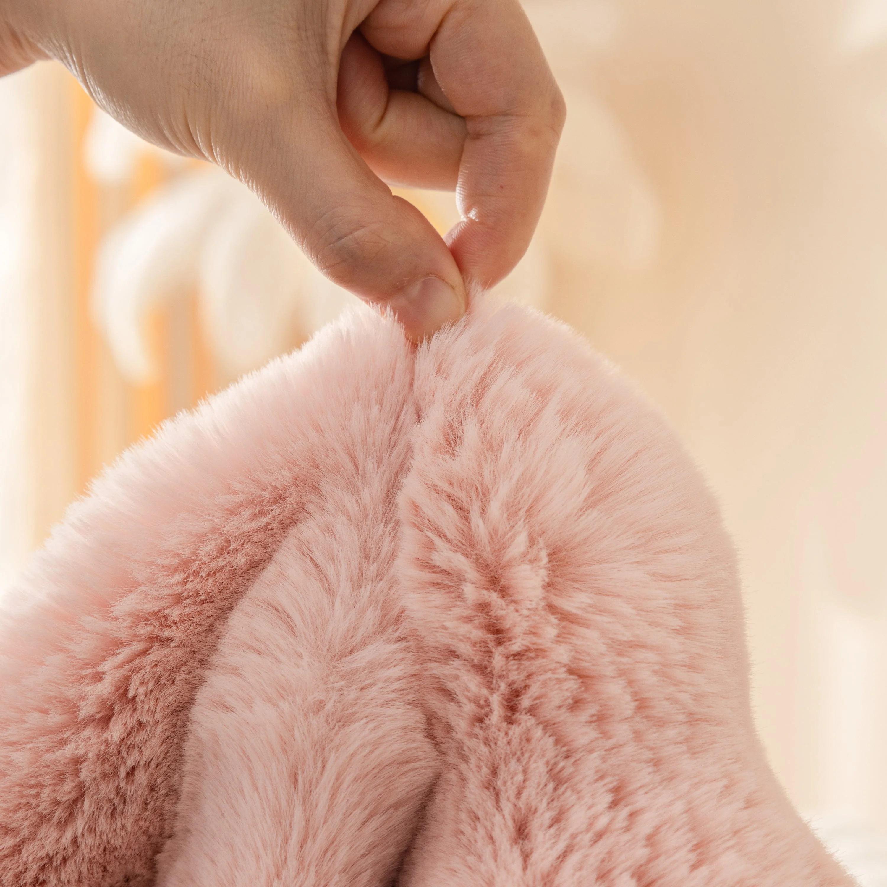 Super Soft Fluffy Faux Rabbit Fur Sofa Throw Blanket, Couch Cover Blanket for Couches Living Room Furniture Throw - Image 33