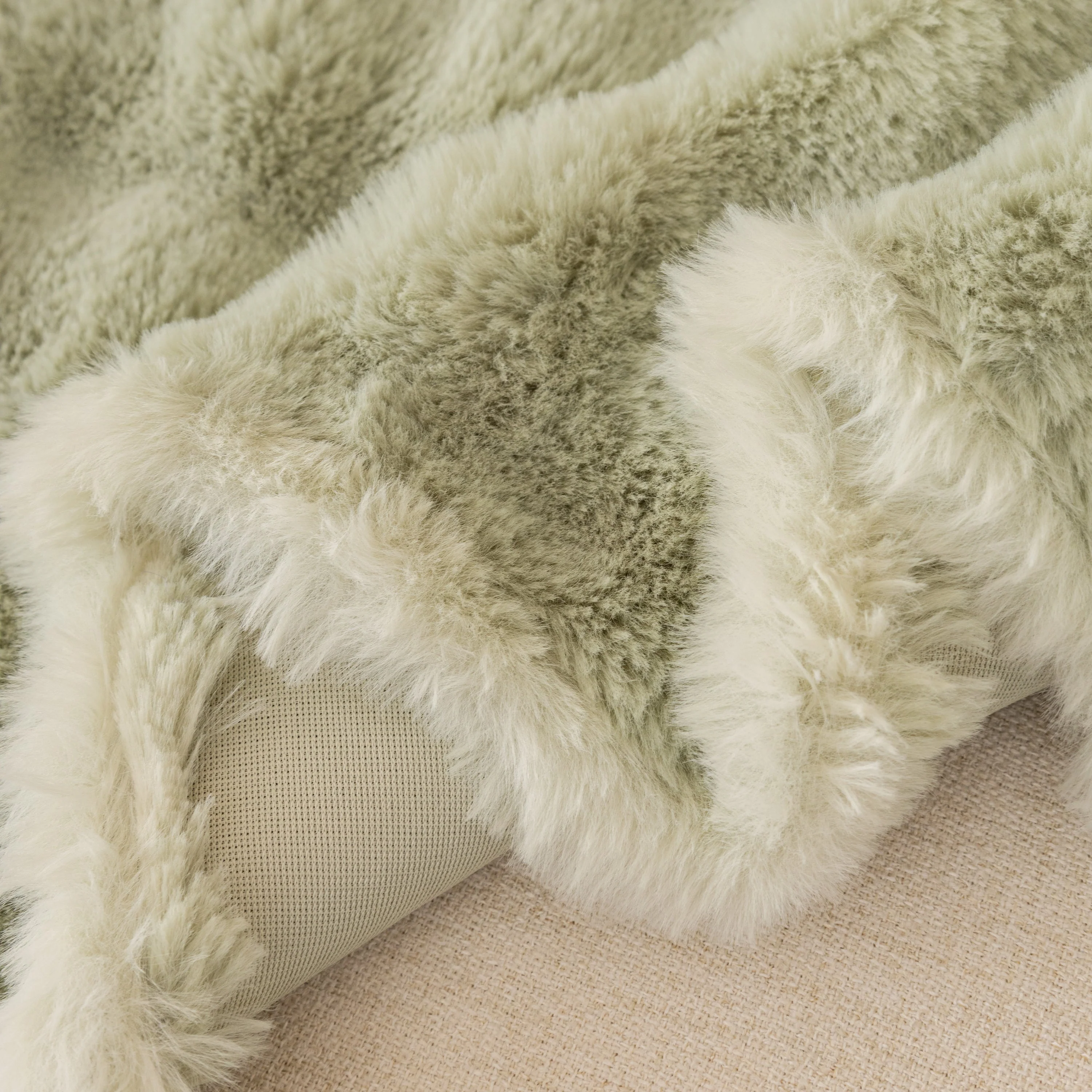 Super Soft Fluffy Faux Rabbit Fur Sofa Throw Blanket, Couch Cover Blanket for Couches Living Room Furniture Throw - Image 55