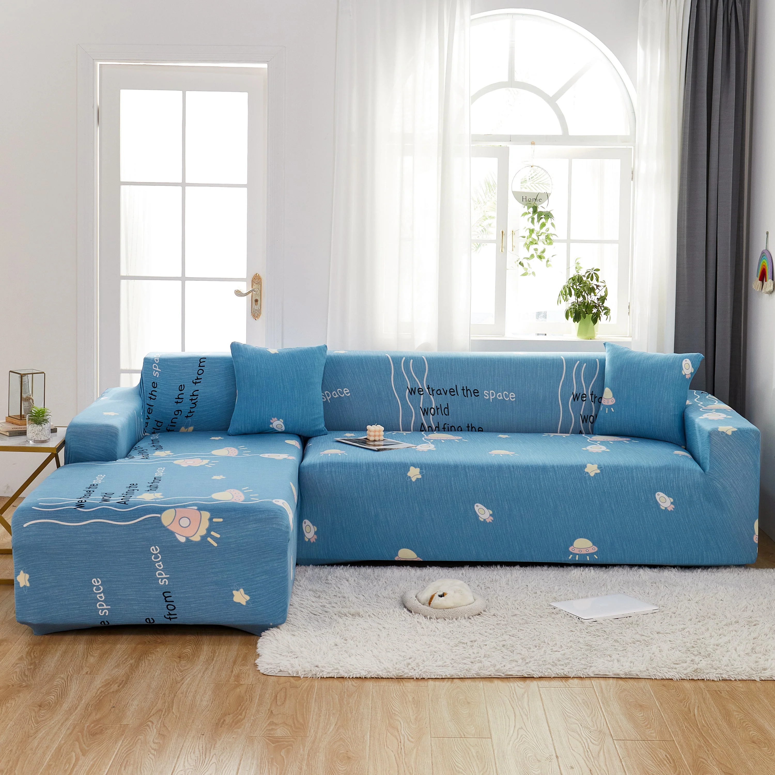Super Stretch Couch Covers for Sectional Sofa L Shape Slipcover, Furniture Protector for Pets and Kids - Image 2