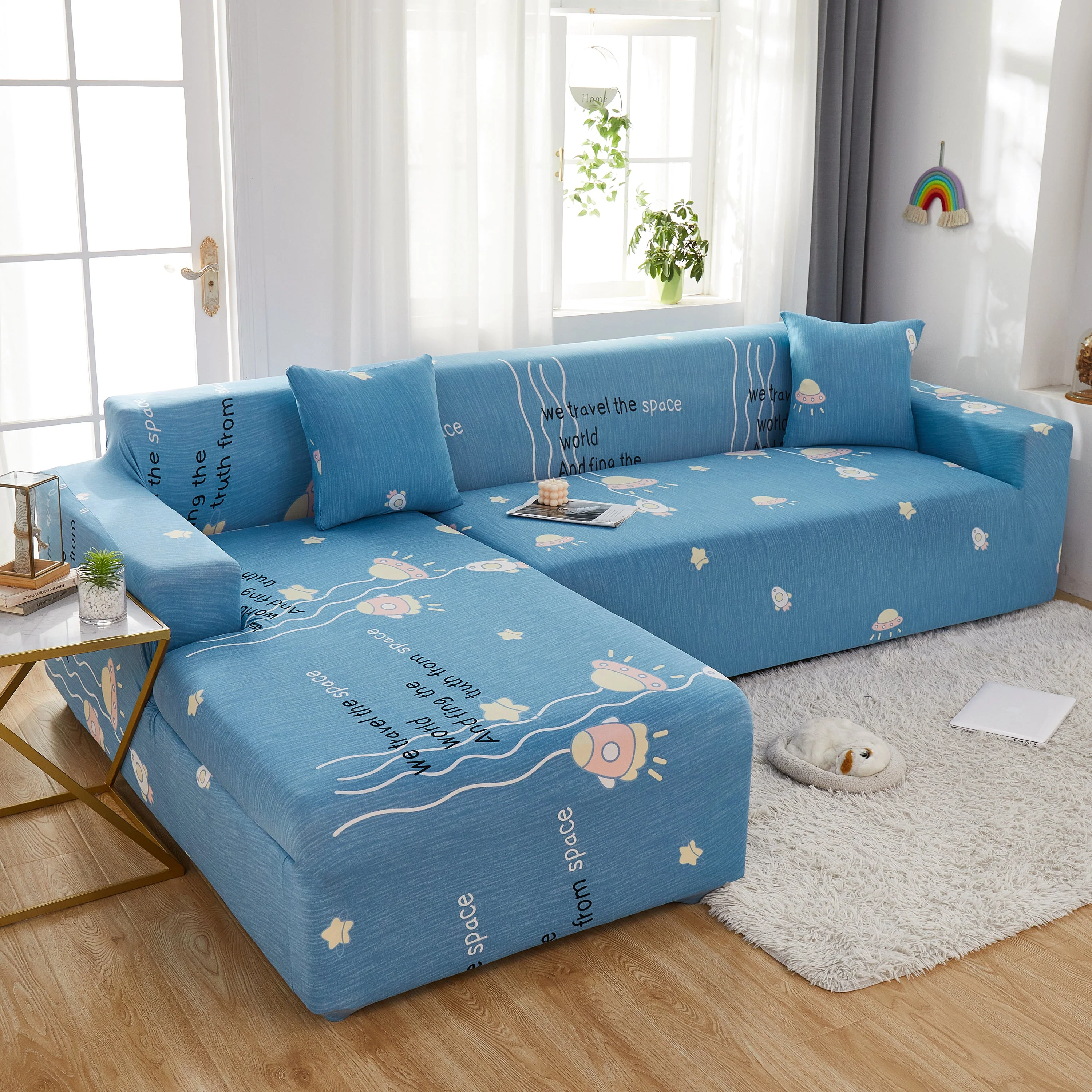 Super Stretch Couch Covers for Sectional Sofa L Shape Slipcover, Furniture Protector for Pets and Kids - Image 3