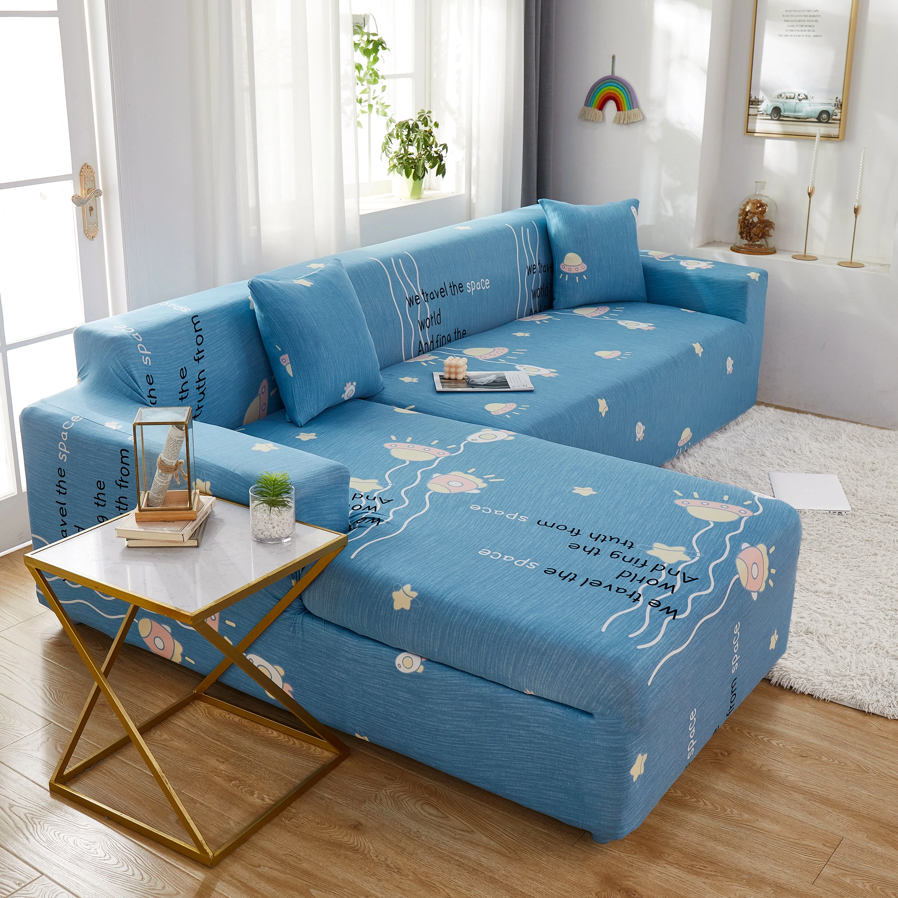 Super Stretch Couch Covers for Sectional Sofa L Shape Slipcover, Furniture Protector for Pets and Kids - Image 4